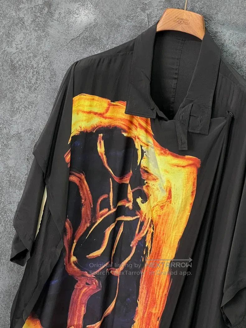 Yohji Yamamoto Yohji Yamamoto Silk Printed Shirt. Size US XS / EU 42 / 0 - 5 Thumbnail