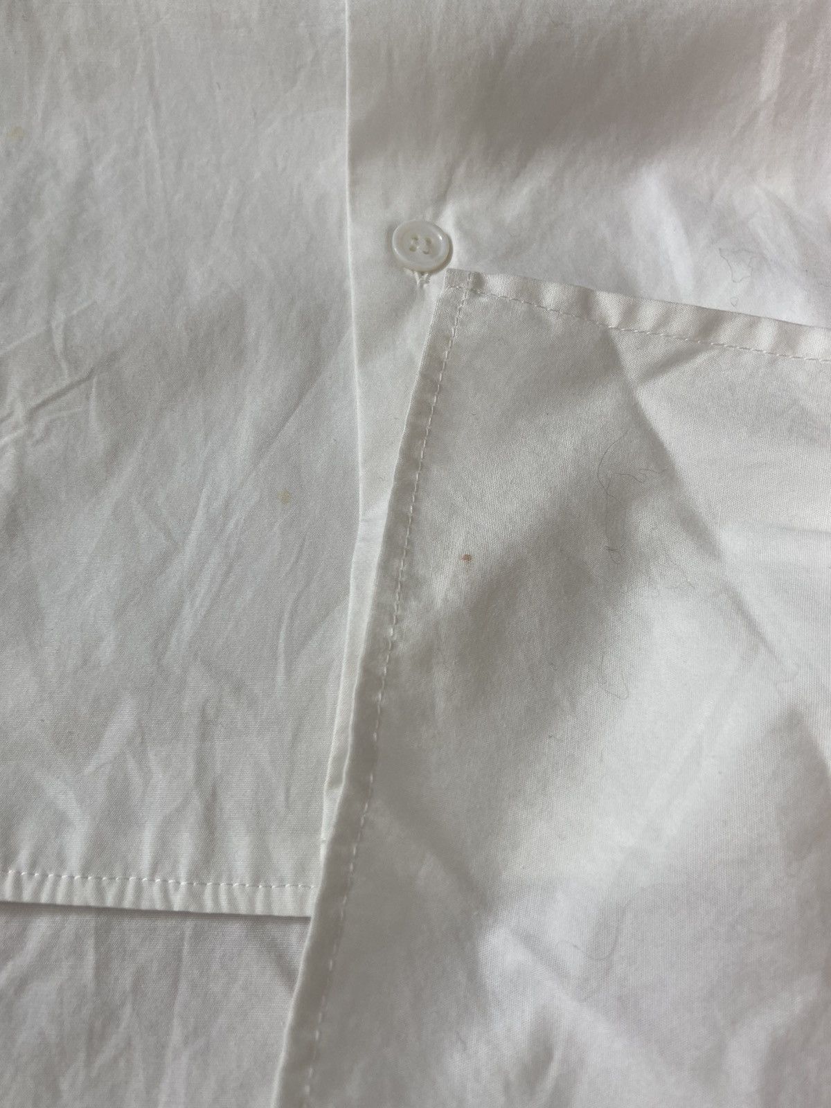 Yohji Yamamoto 3 Yohji Yamamoto Pour homme one pocket oversized shirt Size US L / EU 52-54 / 3 - 11 Thumbnail
