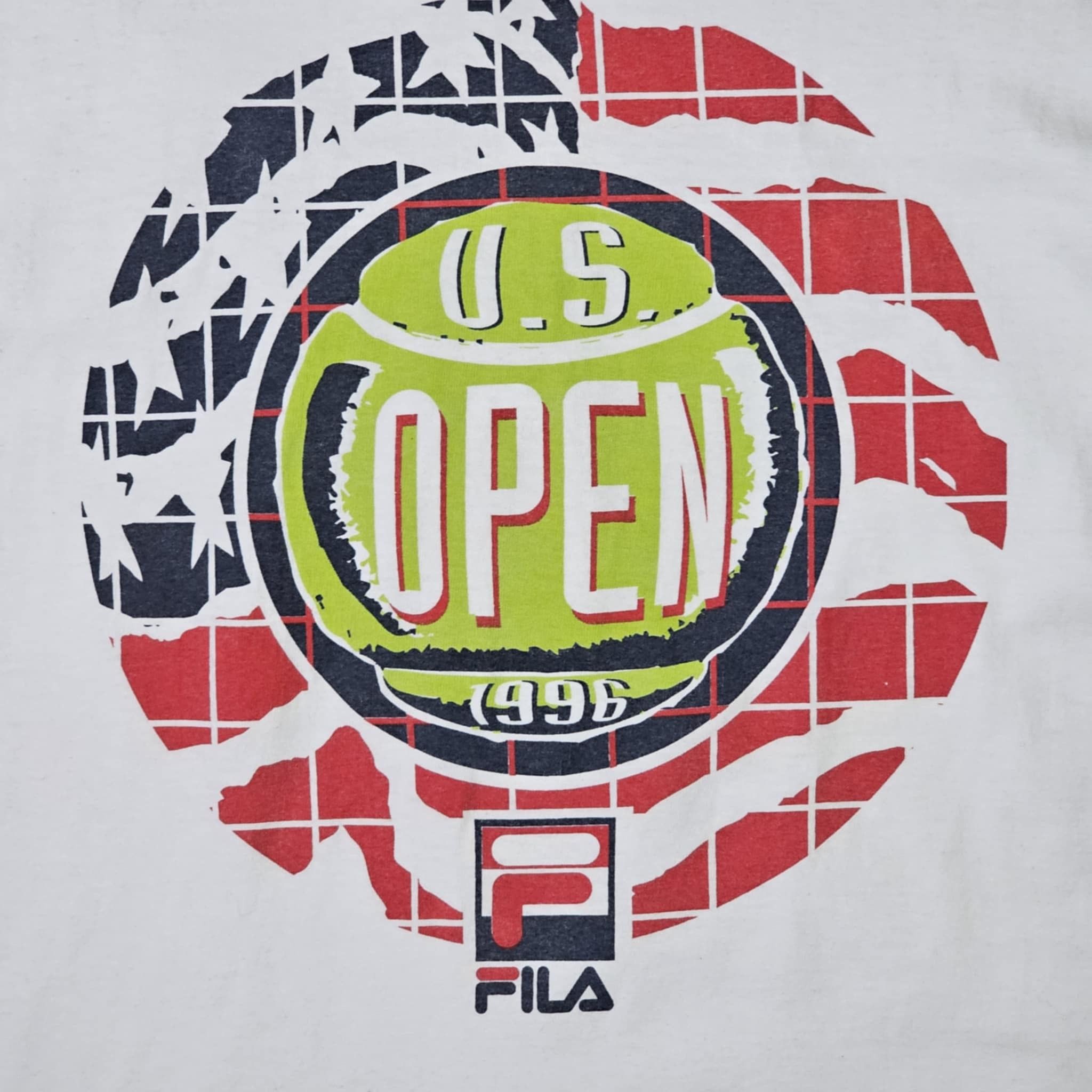Fila × Vintage US Open Tennis Vintage 90s Fila T-Shirt Size US M / EU 48-50 / 2 - 3 Thumbnail