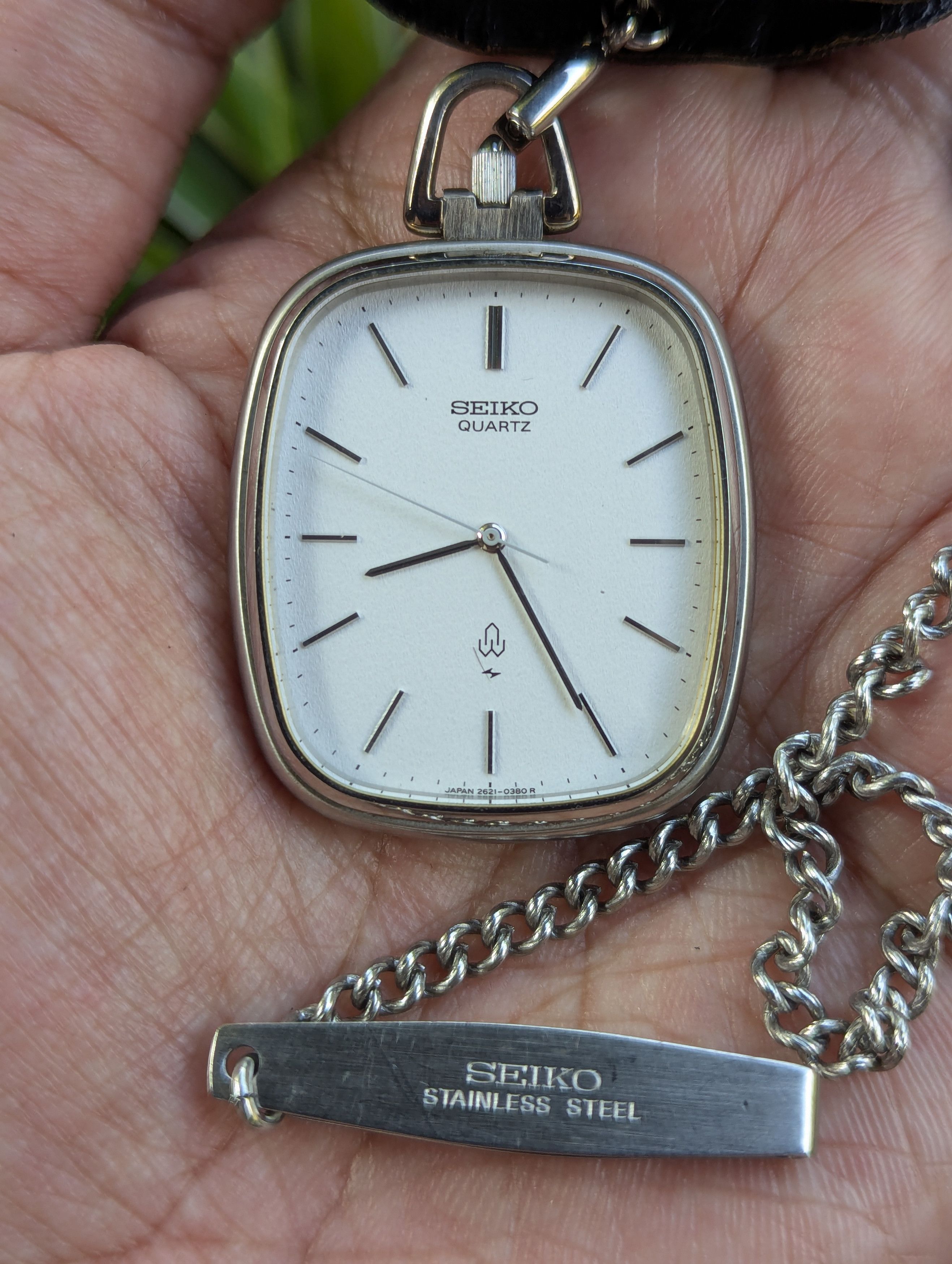 Vintage Seiko Pocket 2621-5190 Quartz Watch Made in Japan