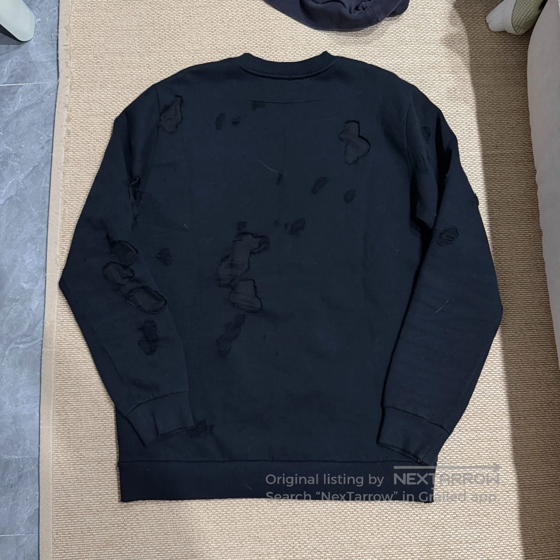 Givenchy Givenchy Distressed Long Sleeve Hoodie. Size US M / EU 48-50 / 2 - 2 Thumbnail