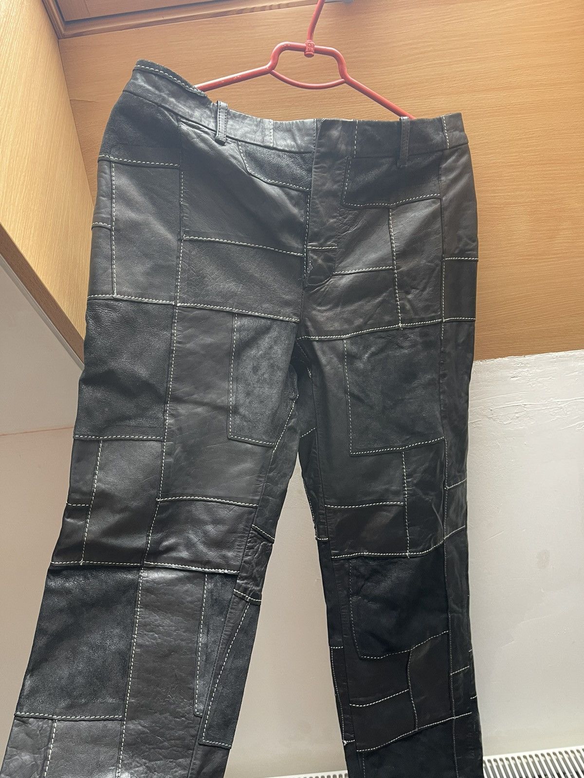 Alexander McQueen 😱 luxury very rare Alexander Mcqueen leather vintage pants 🔥 Size US 32 / EU 48 - 6 Thumbnail