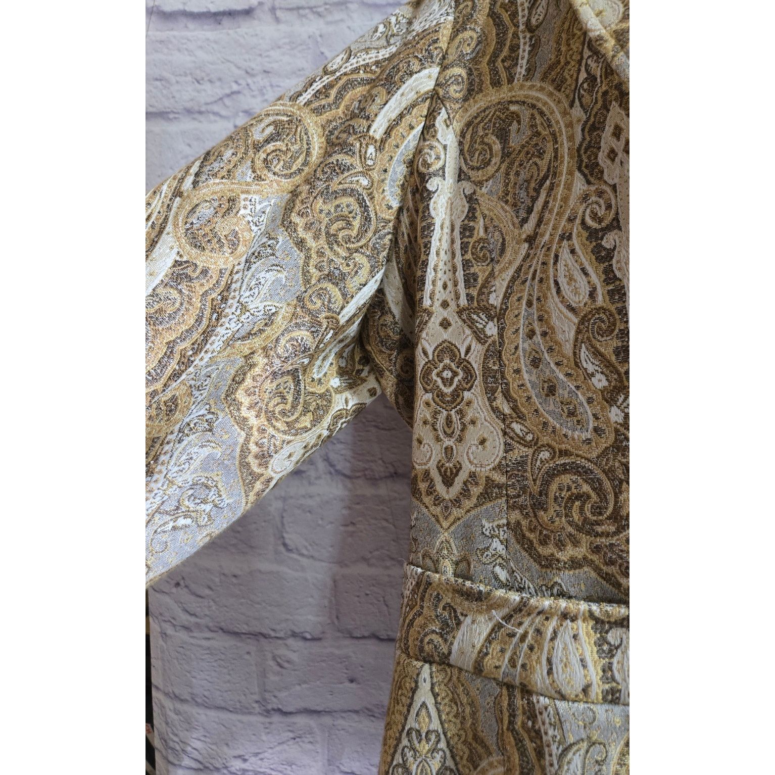 Other Coldwater Creek Gold Paisley Single Button Blazer 1X Plus Size XXL / US 16-18 / IT 52-54 - 3 Thumbnail