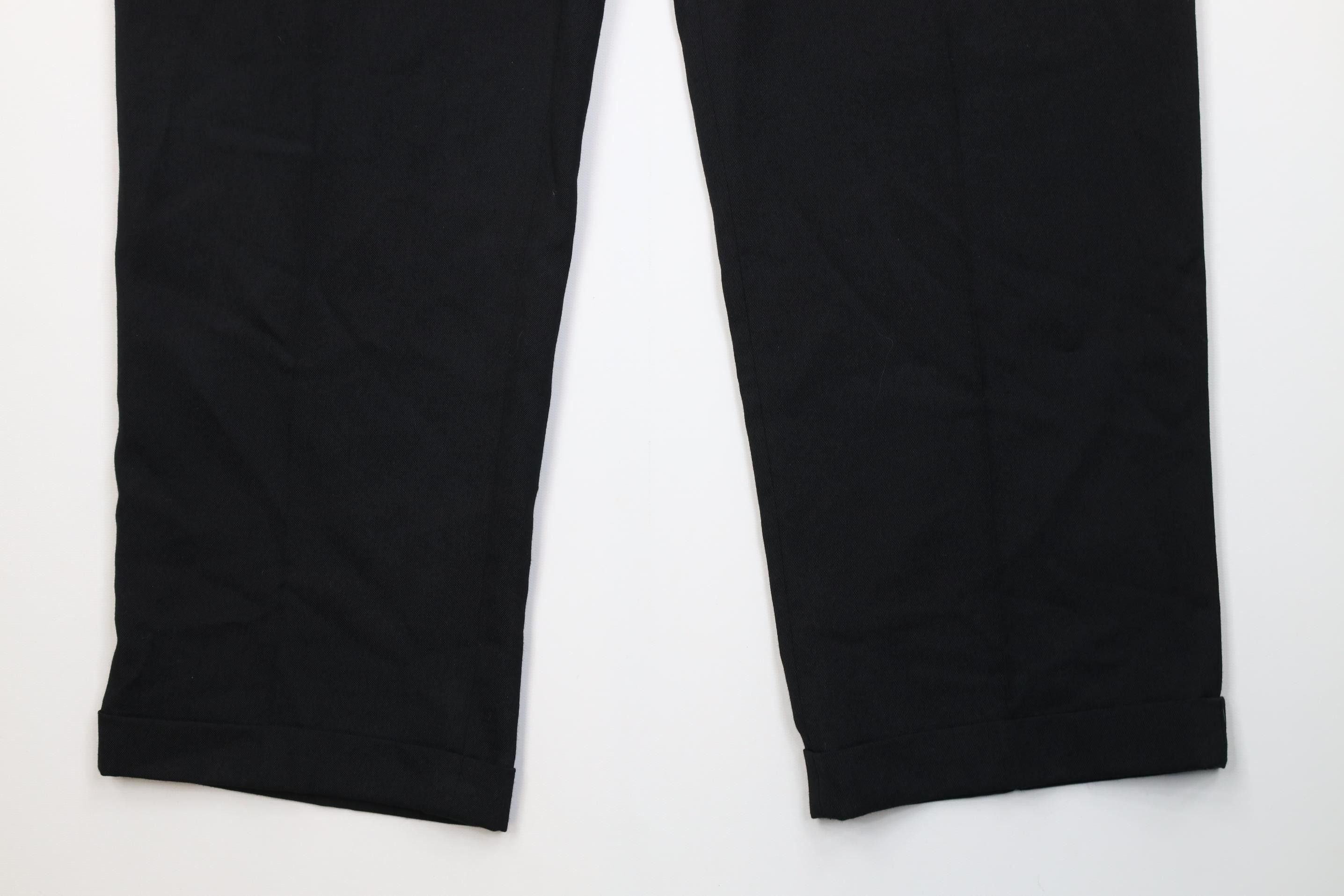 Vintage Vintage 90s Streetwear Wool Blend Wide Leg Chino Pants Black Size US 32 / EU 48 - 4 Thumbnail
