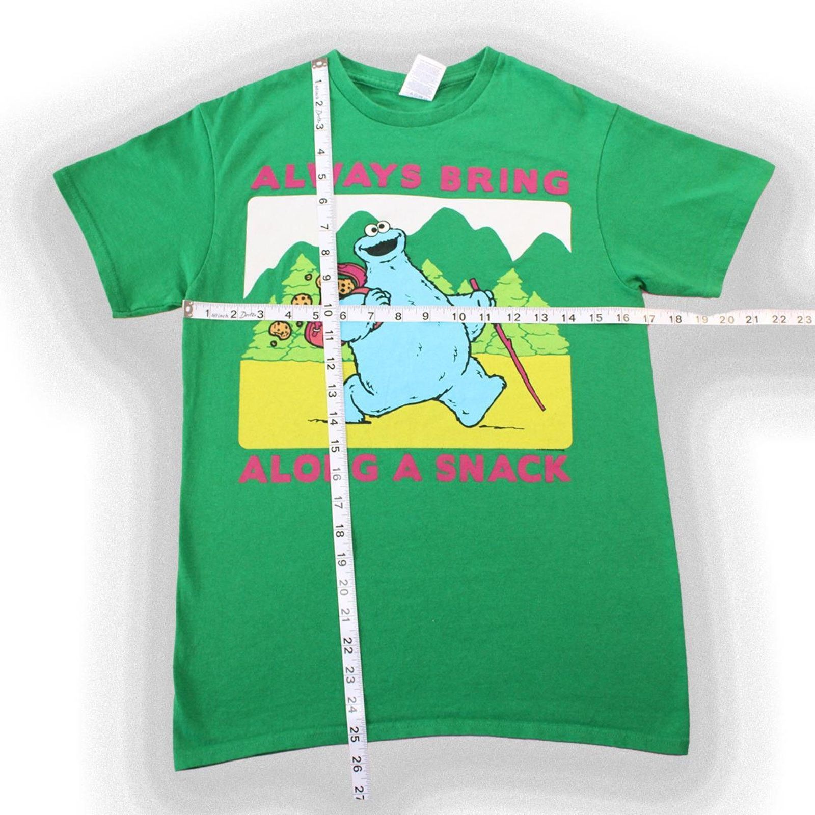 Vintage Y2K 2000's Green Sesame Street Cookie Monster Graphic Tee Size S / US 4 / IT 40 - 2 Thumbnail