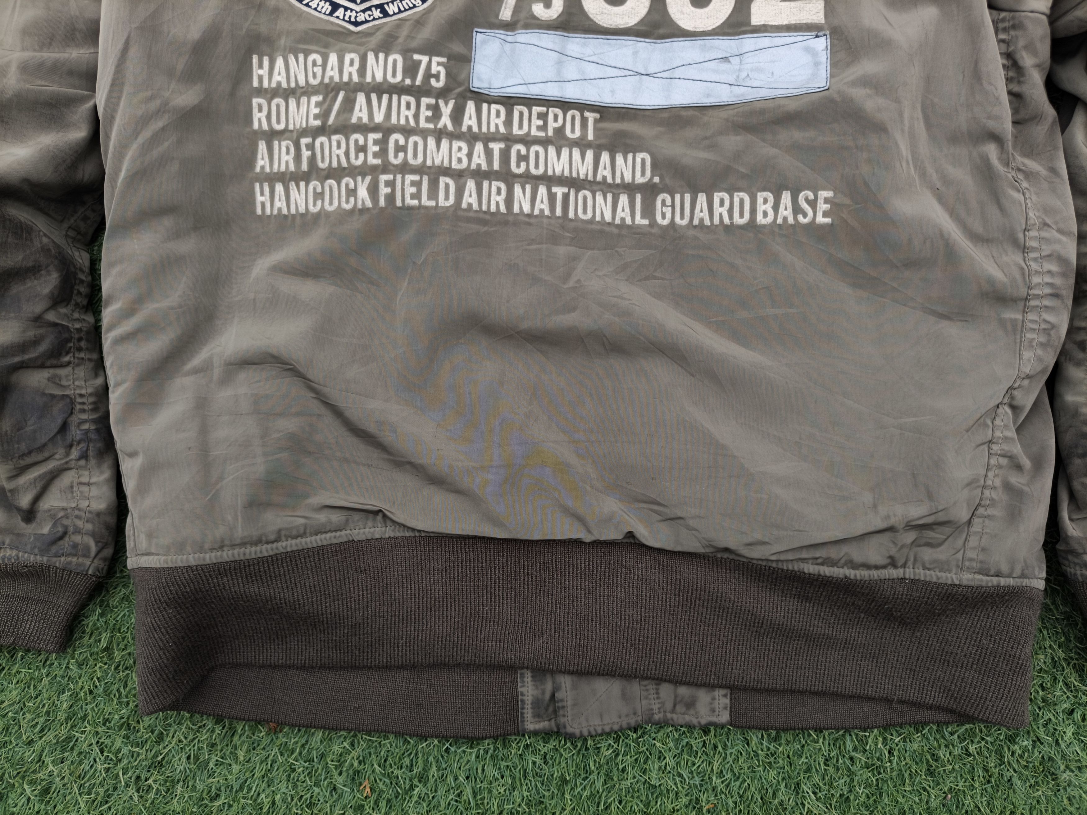 Avirex Avirex NYANG US Air Force Distressed Bomber Jacket Size US XXL / EU 58 / 5 - 18 Thumbnail