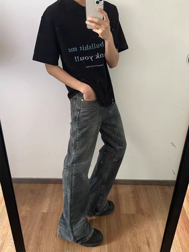 Japanese Brand × Jean Street Vintage Rock Y2K Micro Flare Jeans Size US 32 / EU 48 - 5 Thumbnail