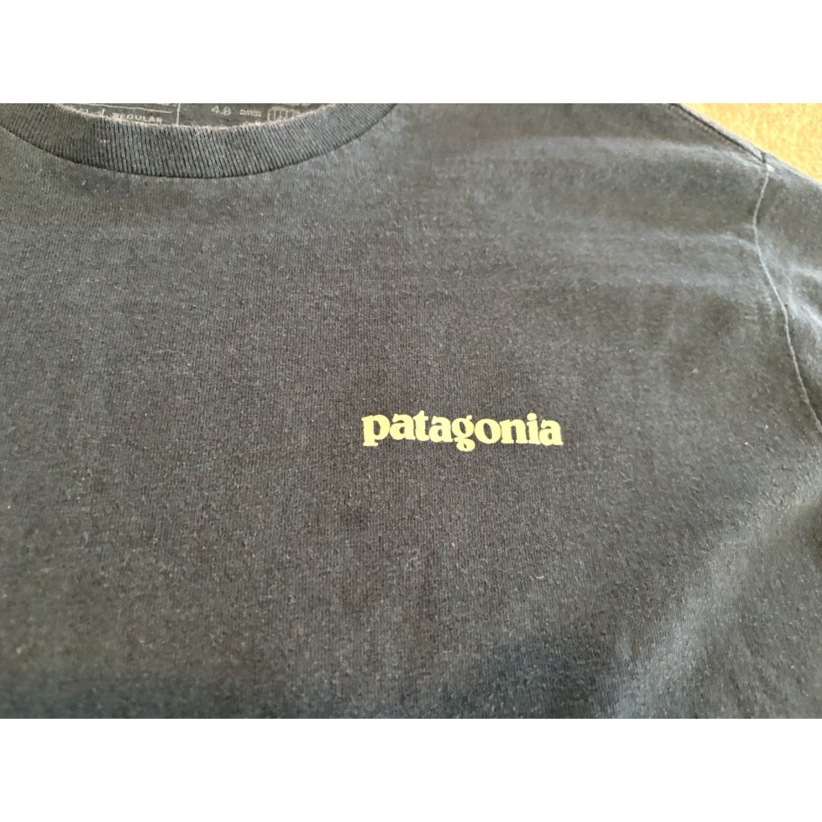 Patagonia Patagonia Big Logo Blue Tee Shirt Size Medium Size US M / EU 48-50 / 2 - 5 Thumbnail