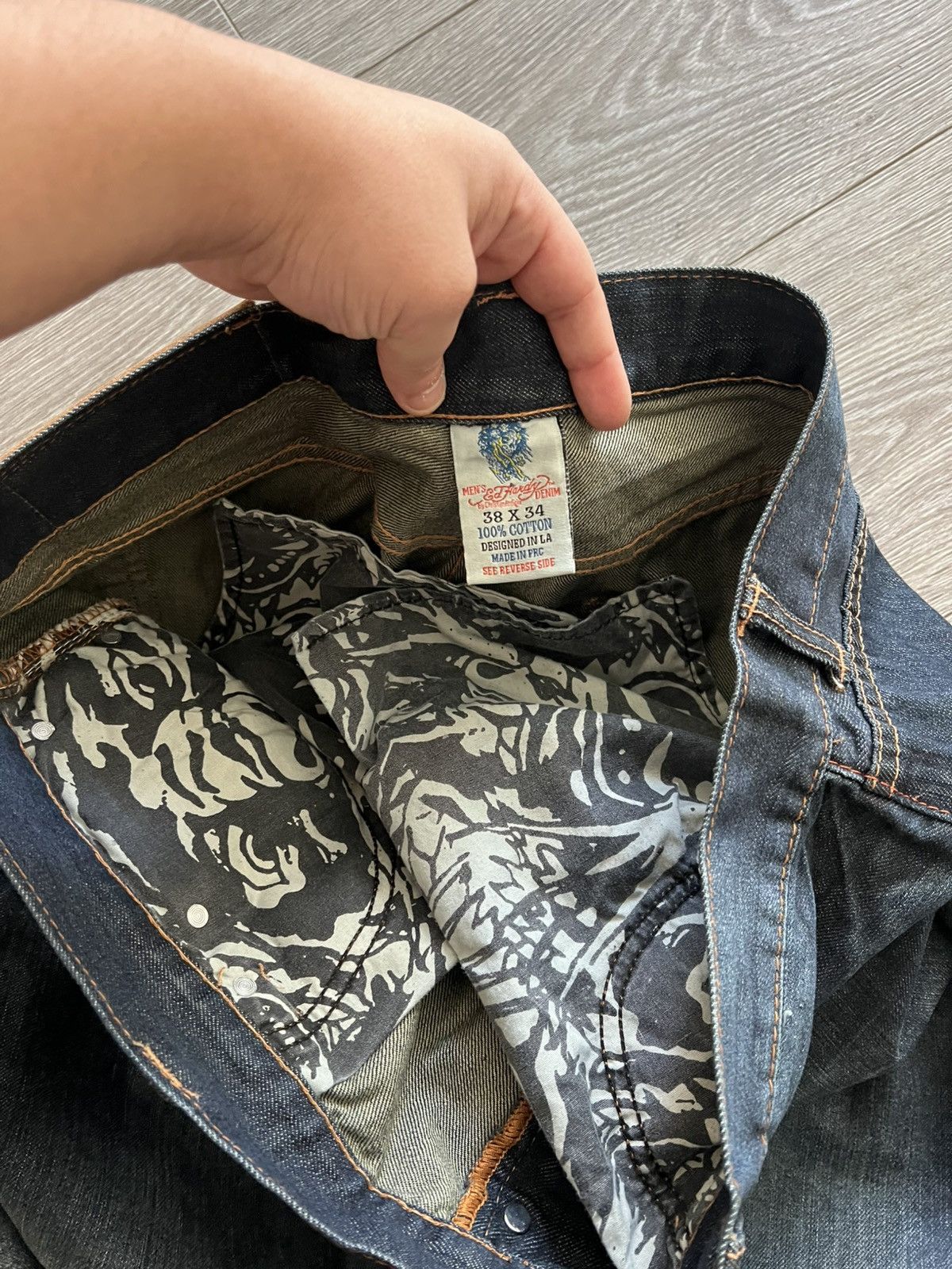 Ed Hardy Vintage Ed Hardy Jeans by Christian Audigier Pants Size US 38 / EU 54 - 12 Thumbnail