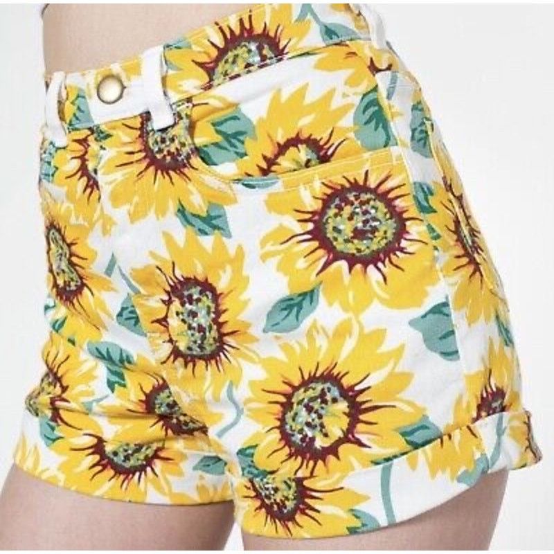 American Apparel American Apparel | Sunflower High Waisted Shorts | 24/25 Size 24" / US 00 / IT 34 - 3 Thumbnail