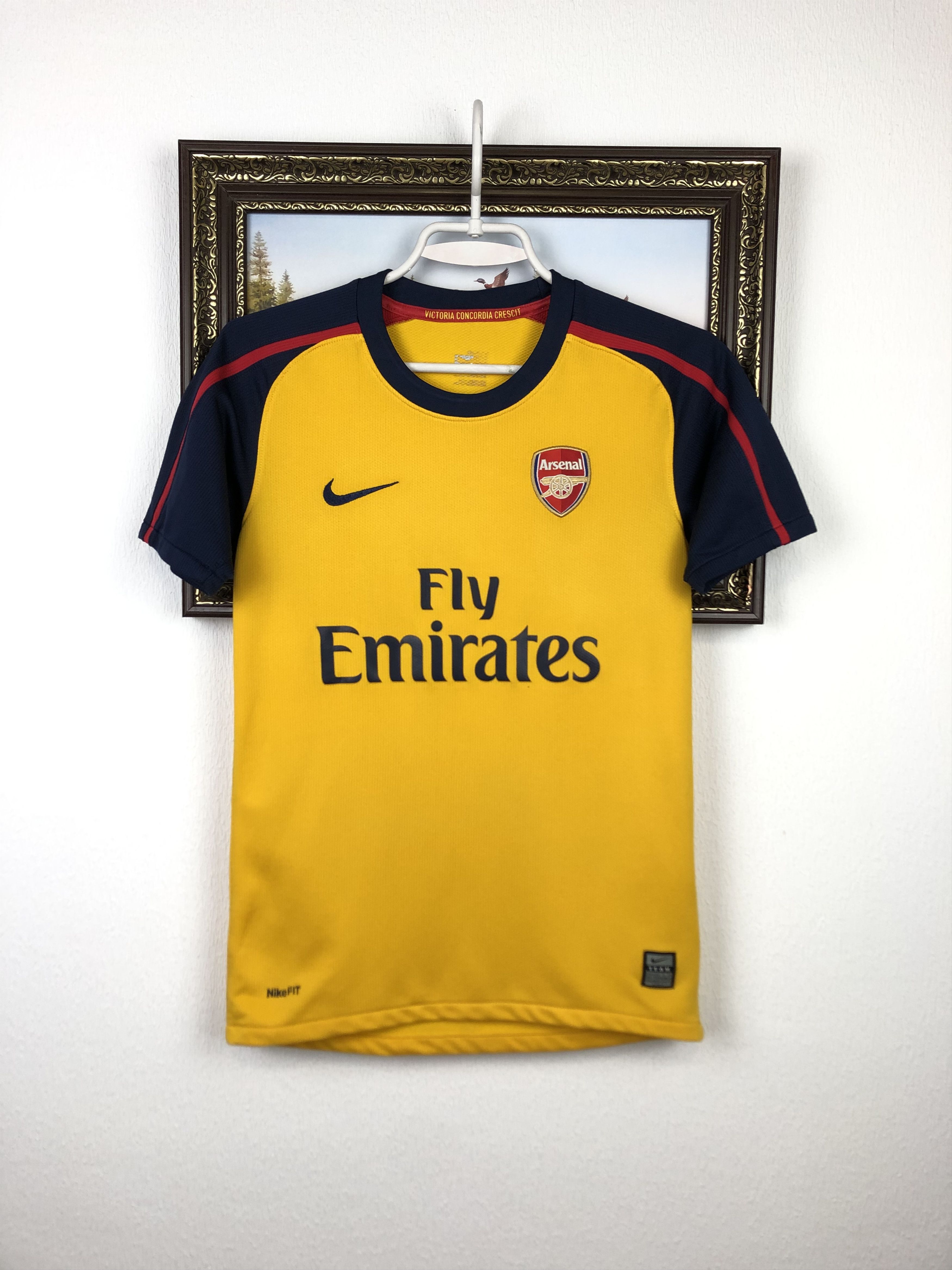 Nike Arsenal football shirt 2008 Soccer Jersey Boys Kids Tee Size US XXS / EU 40 - 1 Thumbnail