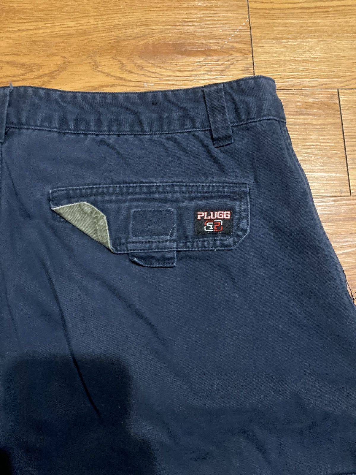 Vintage vintage 90’s khaki blue plugg cargo pants Size US 36 / EU 52 - 3 Thumbnail