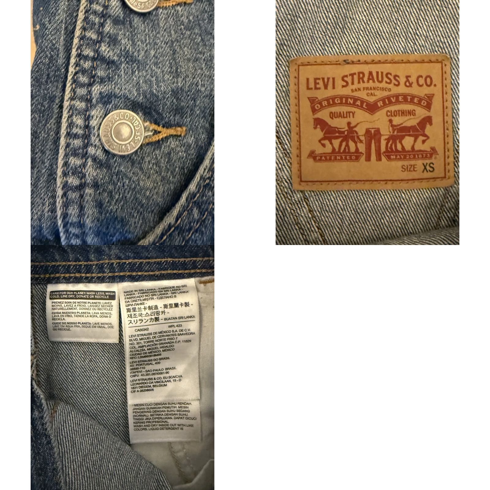 Levi's Levi’s Women’s Chopped Bib Overalls Denim One-Piece 90s Bohemian Casual XS Blue Size 26" / US 2 / IT 38 - 8 Thumbnail