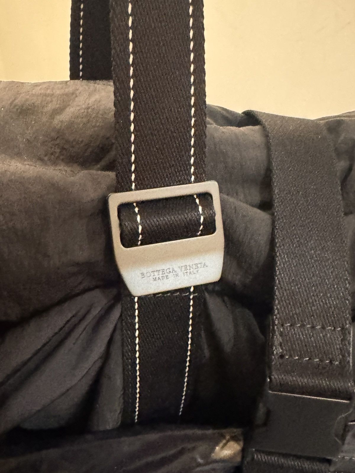 Bottega Veneta Bottega Veneta Rare Utility Tech Tote Bag Black Nylon Italy Size ONE SIZE - 11 Thumbnail
