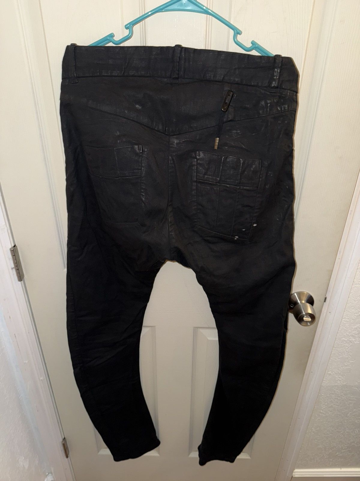 Boris Bidjan Saberi Boris Bidjan Saberi P13 Black Denim Size US 32 / EU 48 - 2 Thumbnail