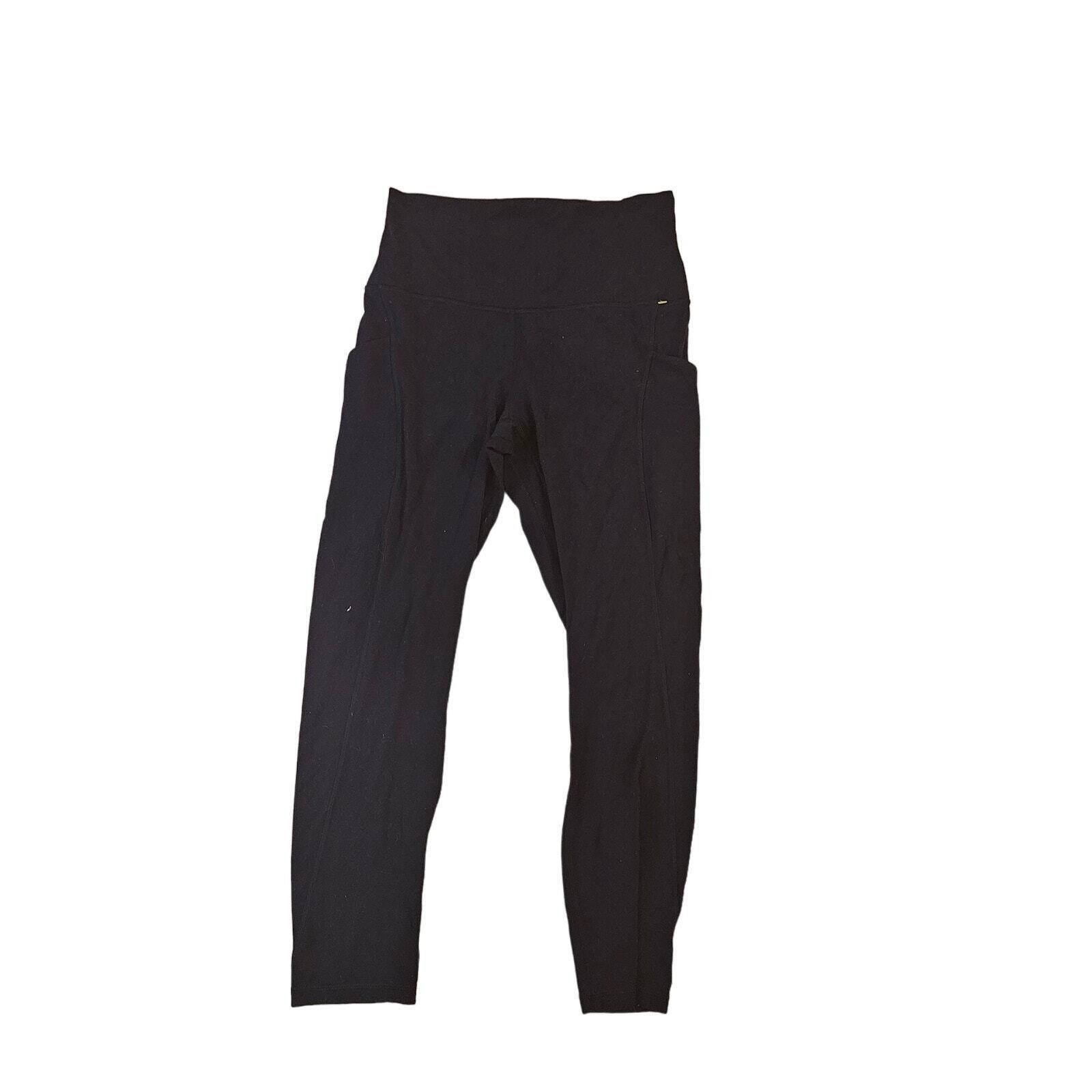 Designer Lululemon Womens Ankle Leggings High Waist Black Size 6 Size 28" / US 6 / IT 42 - 1 Preview