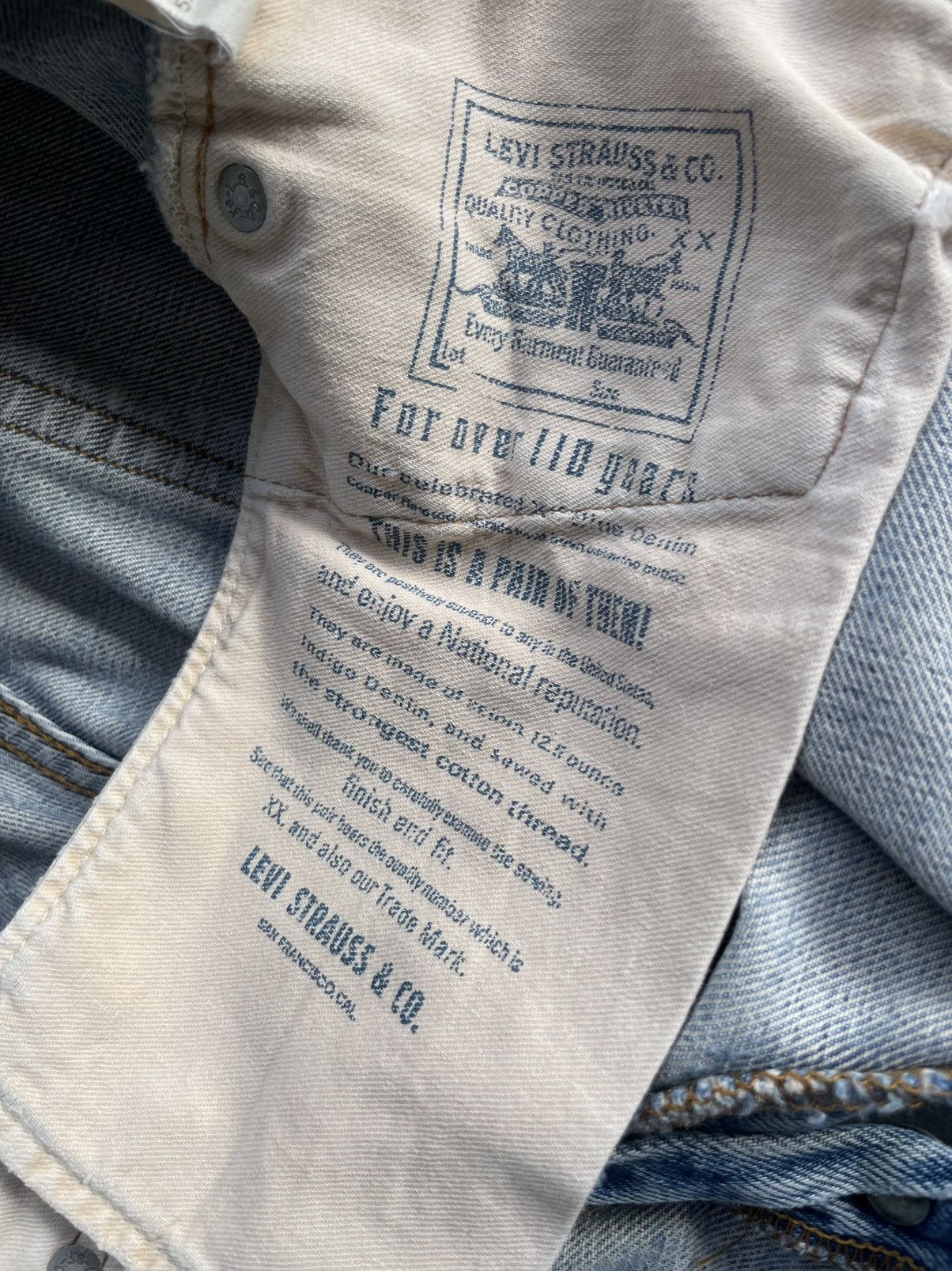 Levi's Vintage 1994 Levis 501 Usa Redline Denim Size US 29 - 20 Thumbnail