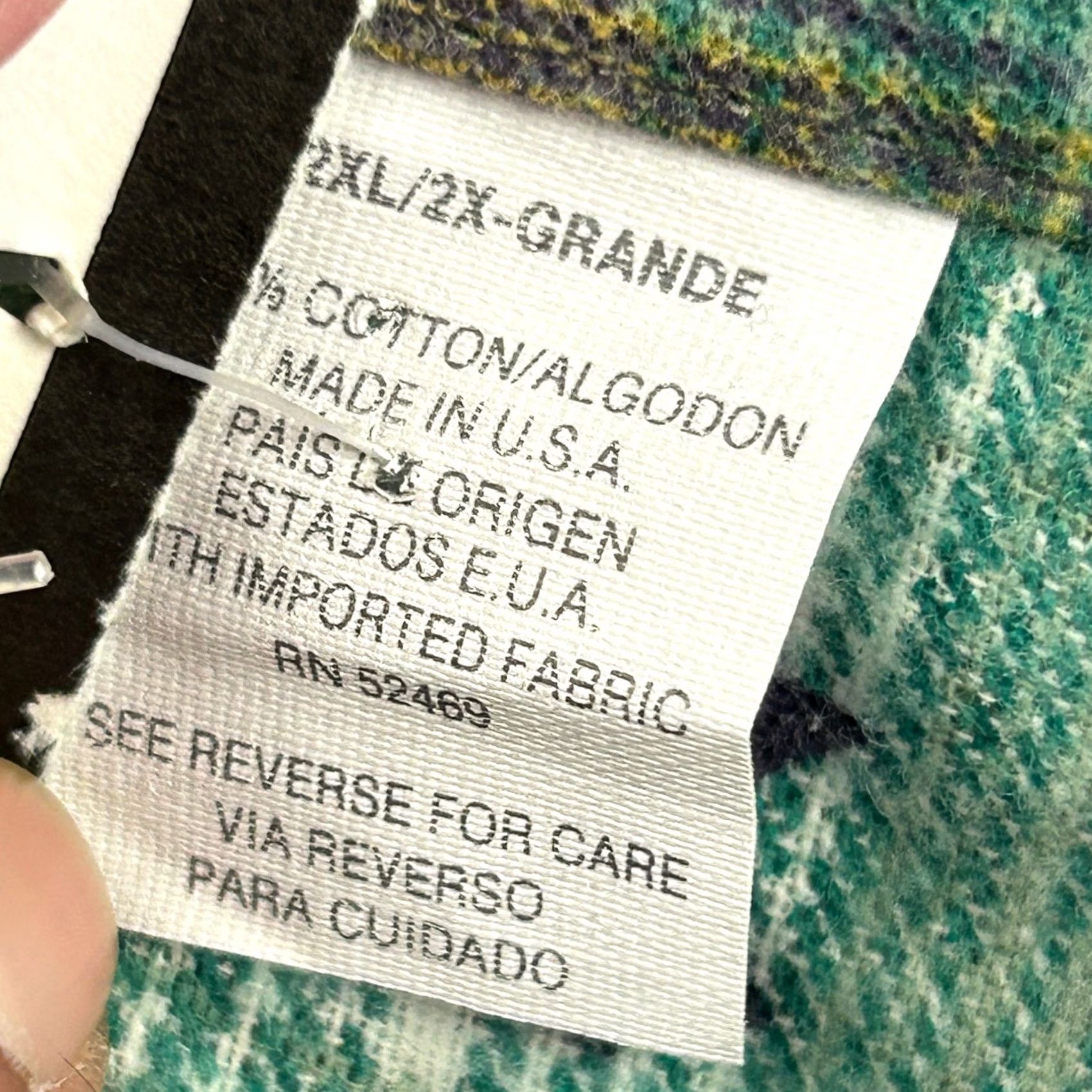 Vintage VINTAGE American Edition Flannel Shirt Button Green Purple Plaid 2XL Made in USA Shirt Mens 2XL Green Purple Plaid 90s Western Button-Up Size US XXL / EU 58 / 5 - 7 Thumbnail