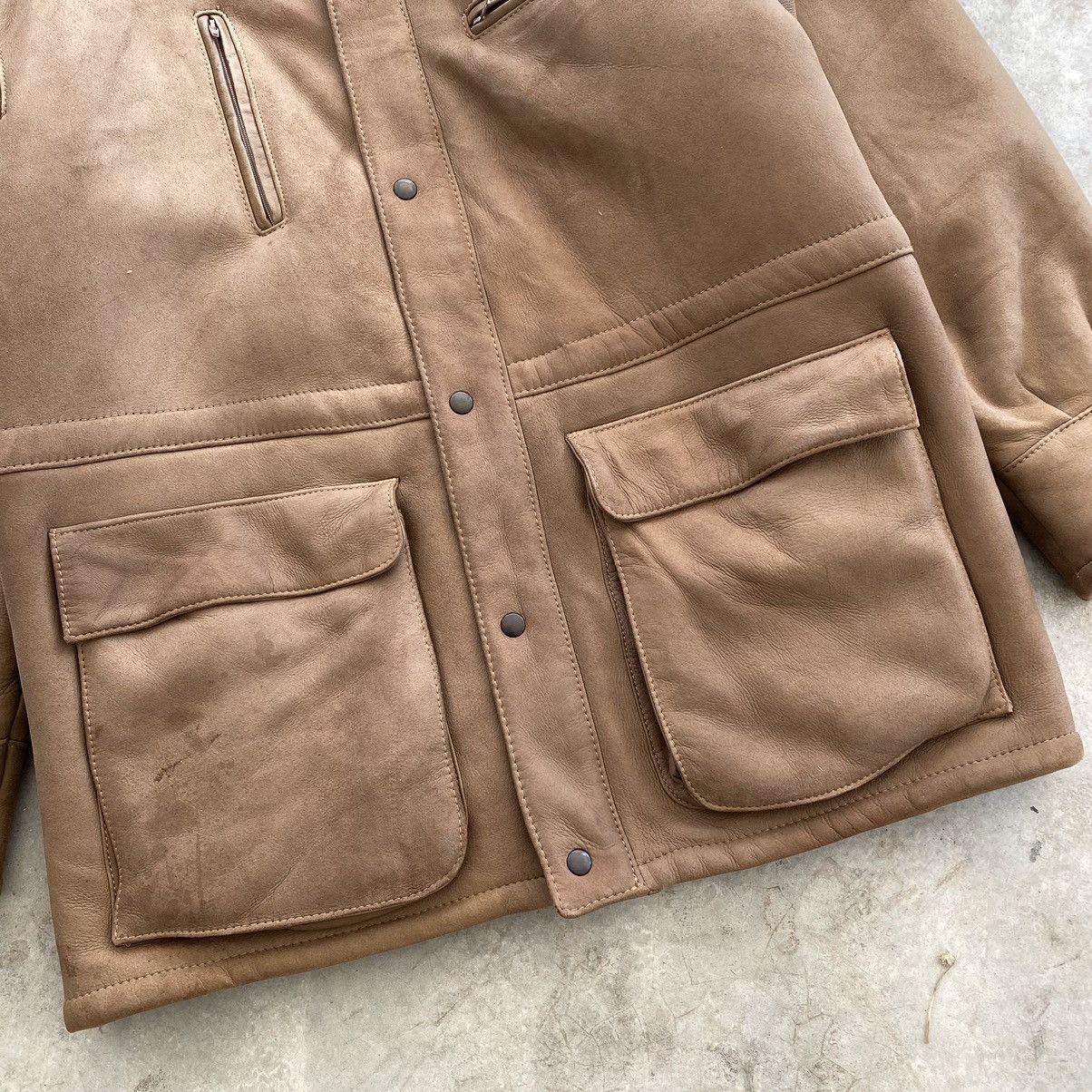 Other Artesania De La Piel Sheepskin Zipper Coat Jacket Size US M / EU 48-50 / 2 - 7 Thumbnail
