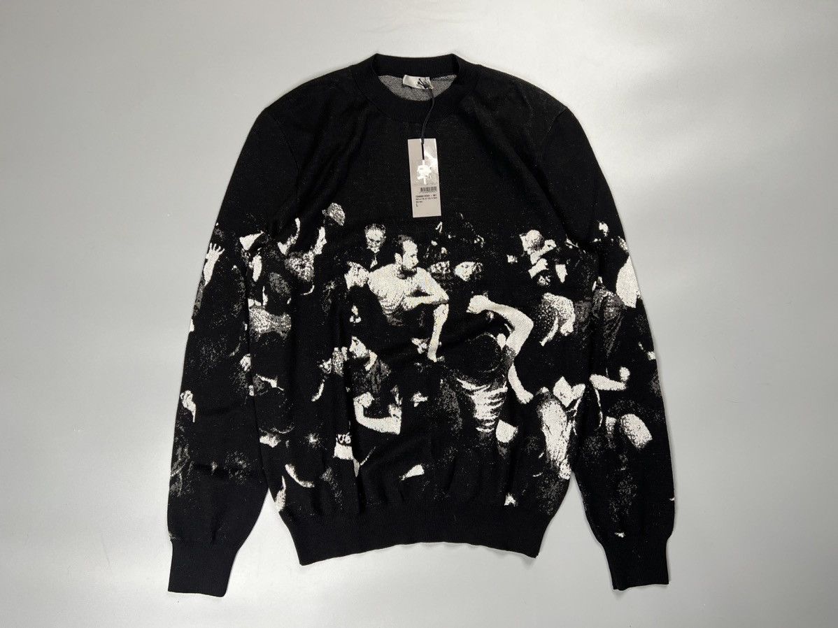 Dior F W17 Dior Homme x Dan Witz Moshpit Knit sweater Grailed