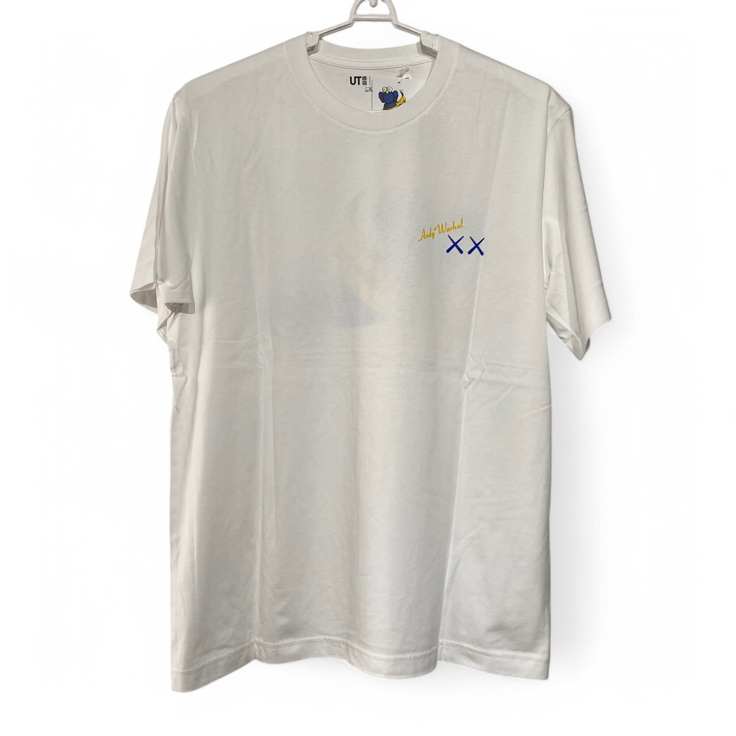 Andy Warhol × Japanese Brand × Kaws KAWS + Warhol Graphic T-Shirt White Size US XL / EU 56 / 4 - 1 Thumbnail