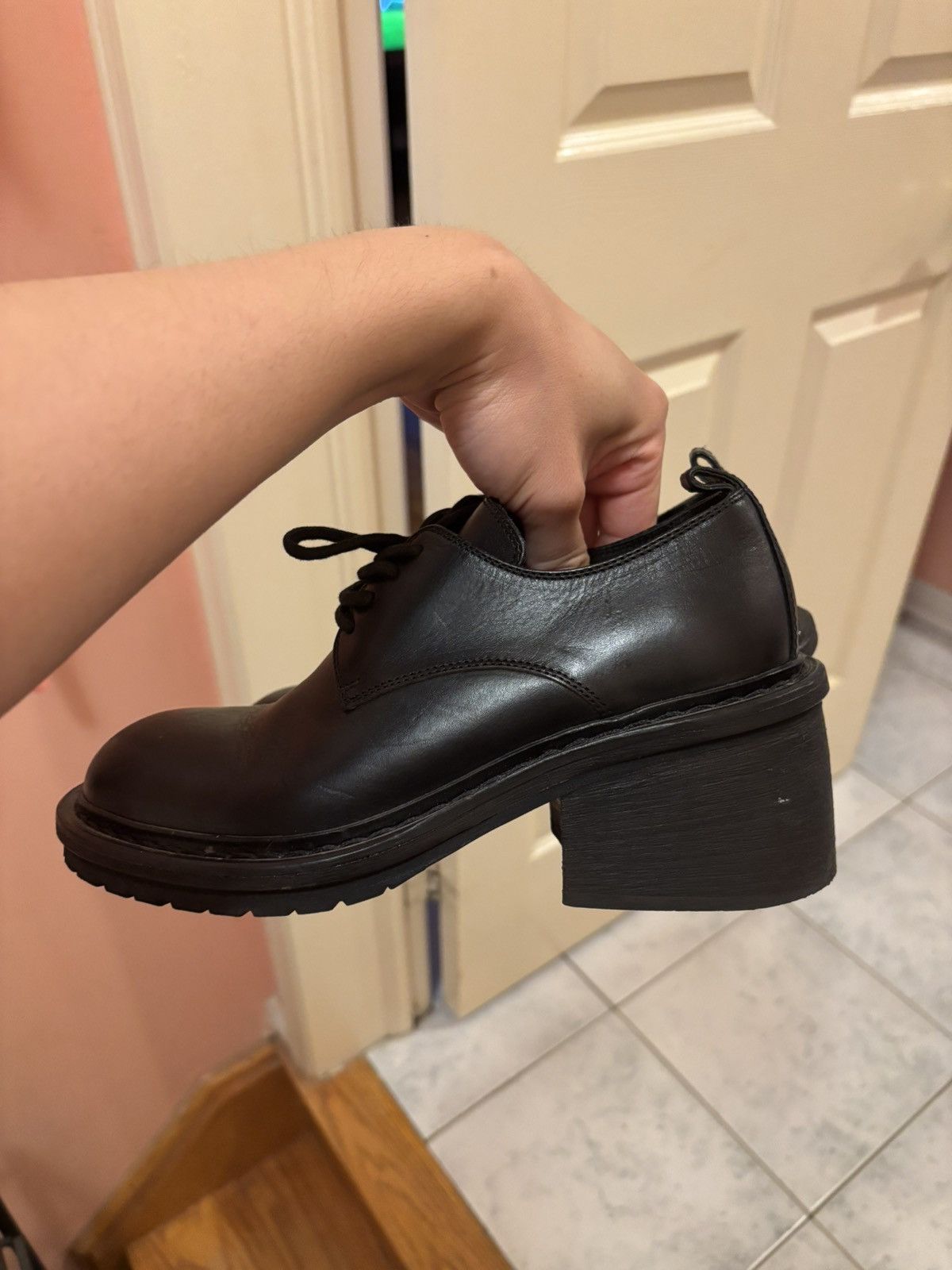 Ann Demeulemeester ANN DEMEULEMEESTER HEELED OXFORD DERBY Size US 7 / IT 37 - 3 Thumbnail