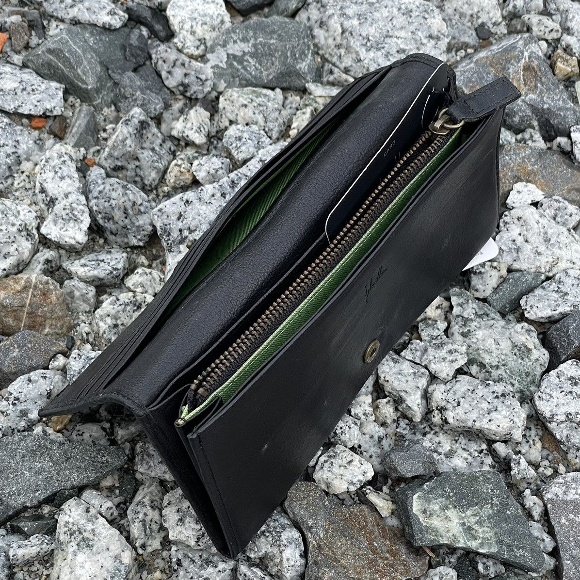 Leather Shilla Black Soft Leather Long Wallet Size ONE SIZE - 12 Thumbnail