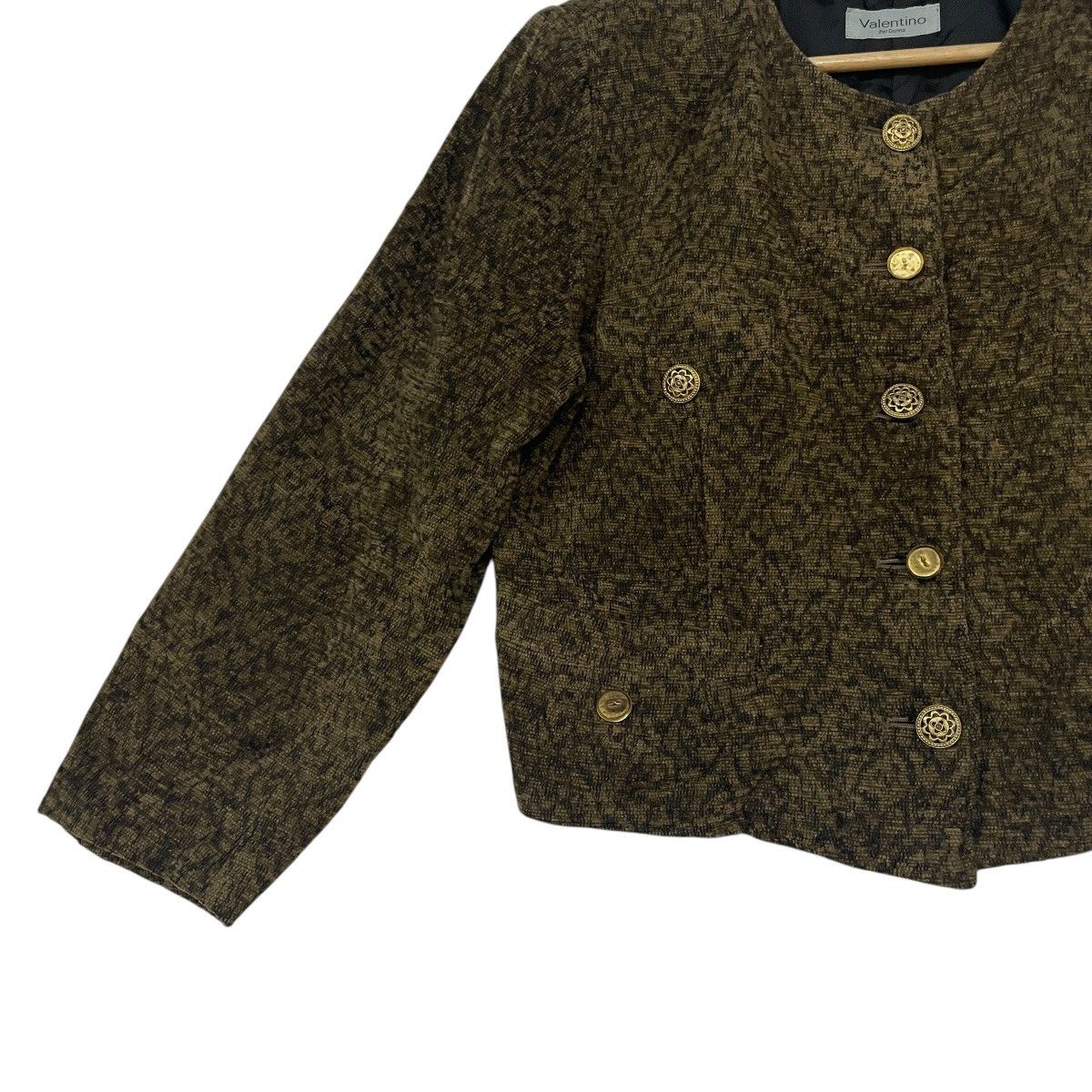 Valentino Vintage Valentino Per Donna Tweed Jacket Size L / US 10 / IT 46 - 3 Thumbnail