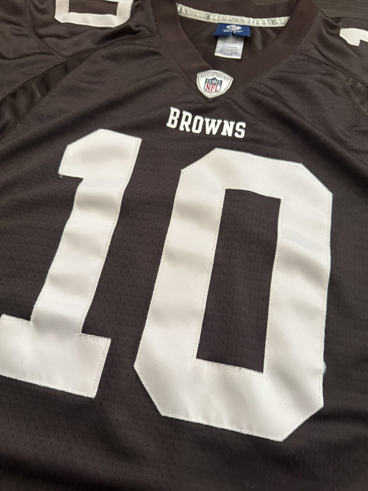 Reebok Brady Quinn Cleveland Browns #10 Stitched Jersey M +2 Length Size US M / EU 48-50 / 2 - 4 Thumbnail