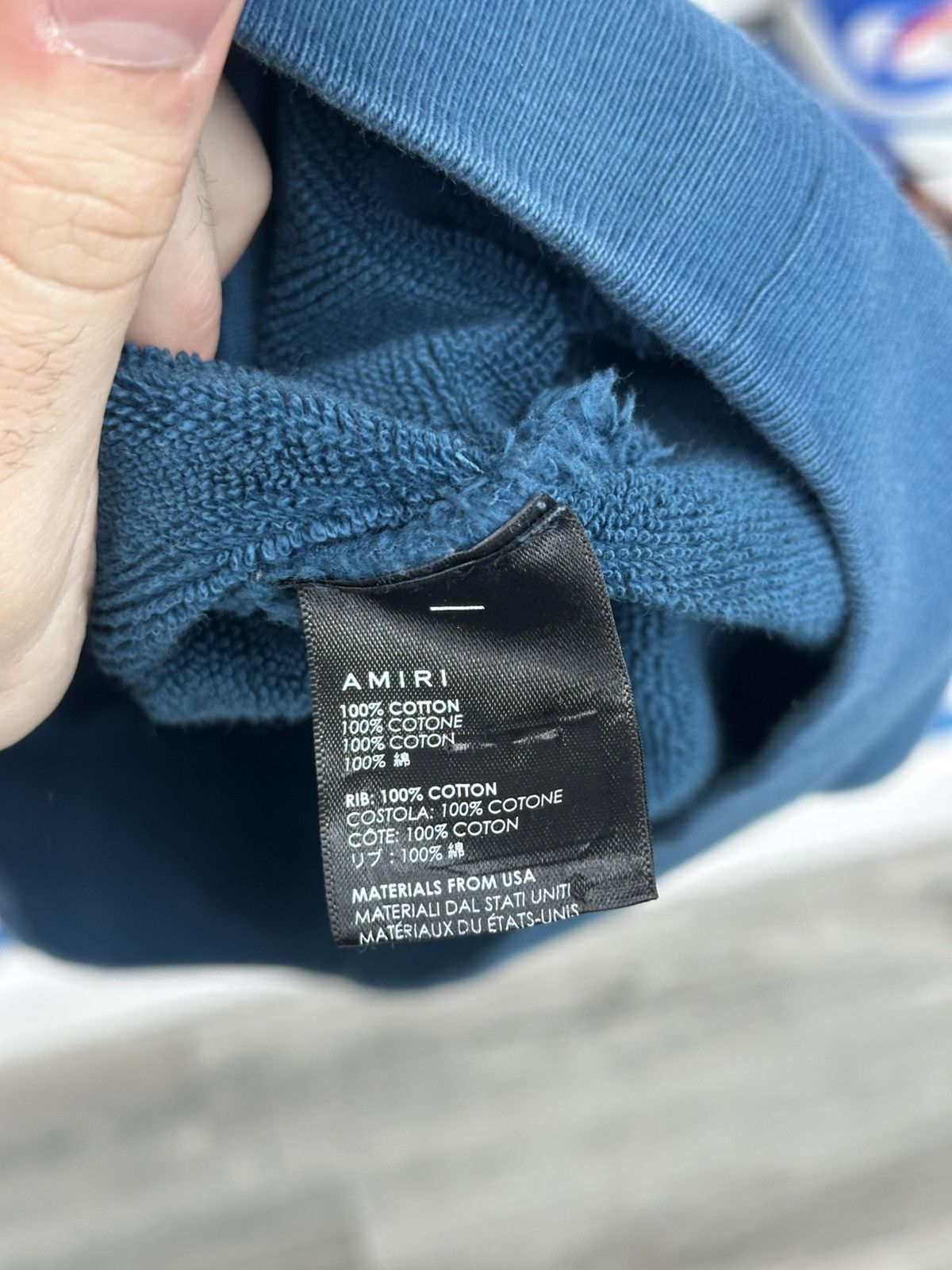 Amiri Amiri Teal Logo Hoodie Size US XS / EU 42 / 0 - 7 Thumbnail