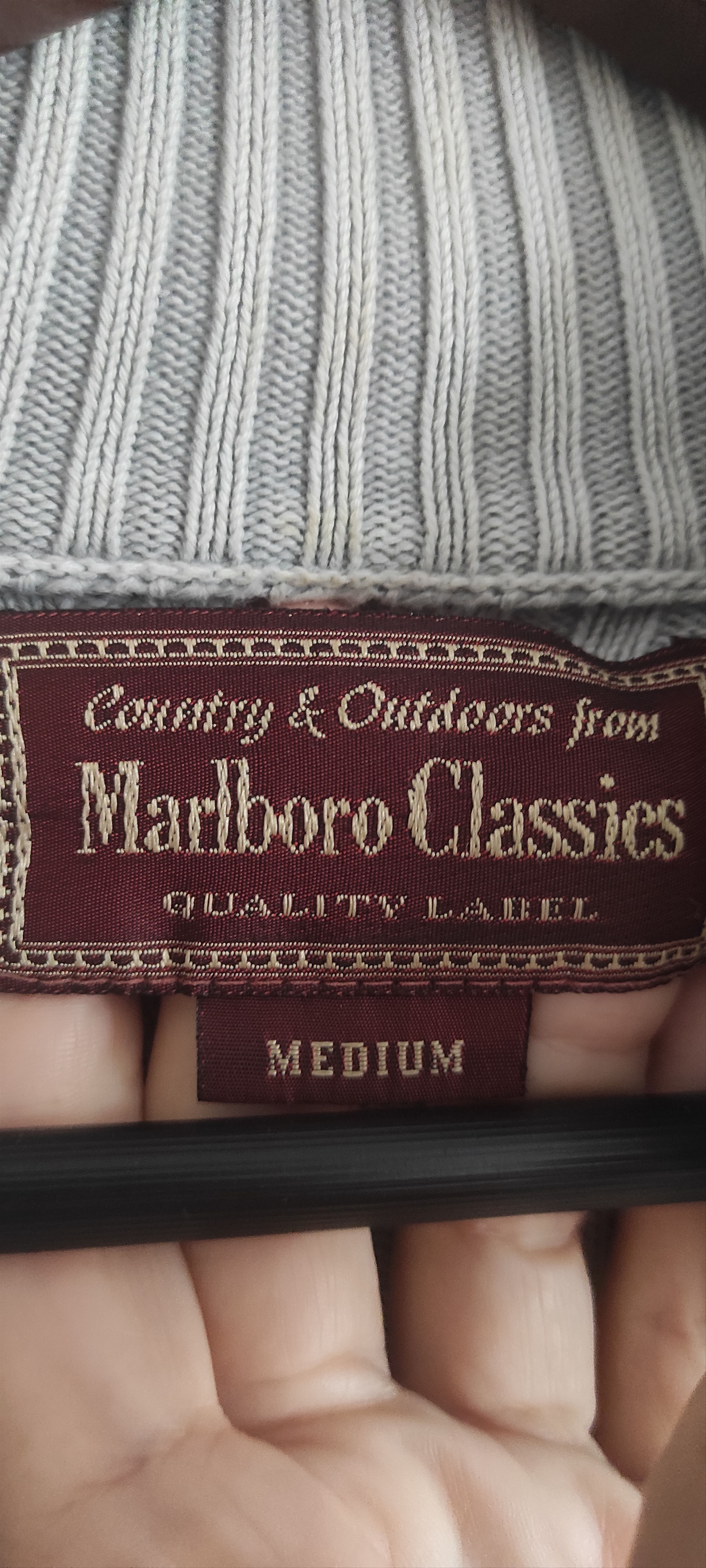 Marlboro Marlboro Classic Y2K Knit Rib Striped Zip Up Sweater Size US M / EU 48-50 / 2 - 12 Thumbnail