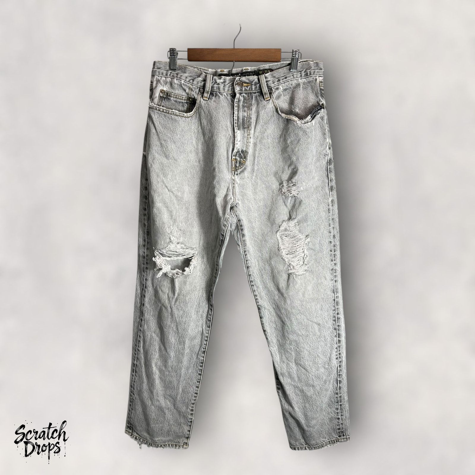 Other DM Mecca Vintage Y2K Jeans Size 34 Rare Wash Retro Denim Size US 34 / EU 50 - 1 Thumbnail