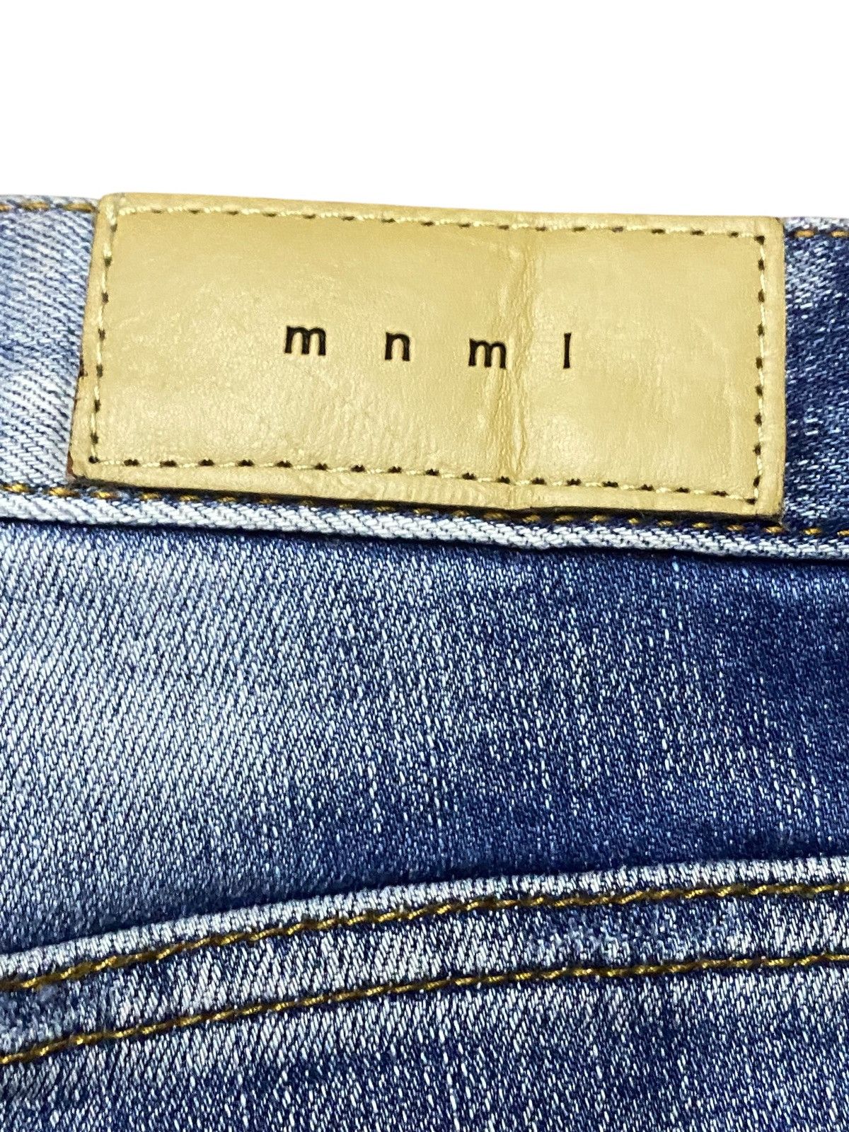 MNML Vintage Japanese Brand MNML Ripped Skinny Jeans Size US 30 / EU 46 - 13 Thumbnail