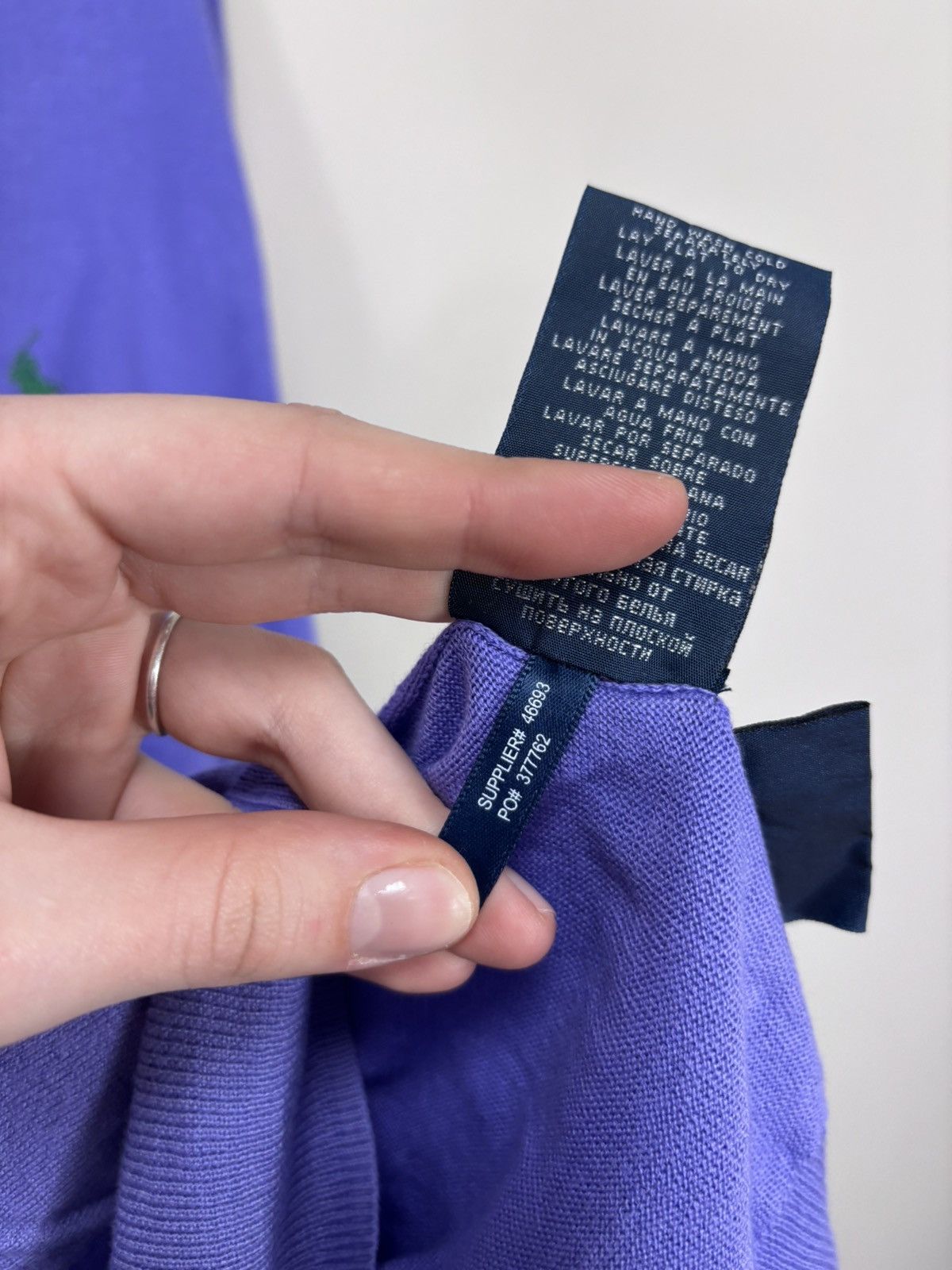 Polo Ralph Lauren Polo Ralph Lauren Men’s Slim Fit Purple Pima Cotton Sweater Size US XXL / EU 58 / 5 - 9 Thumbnail