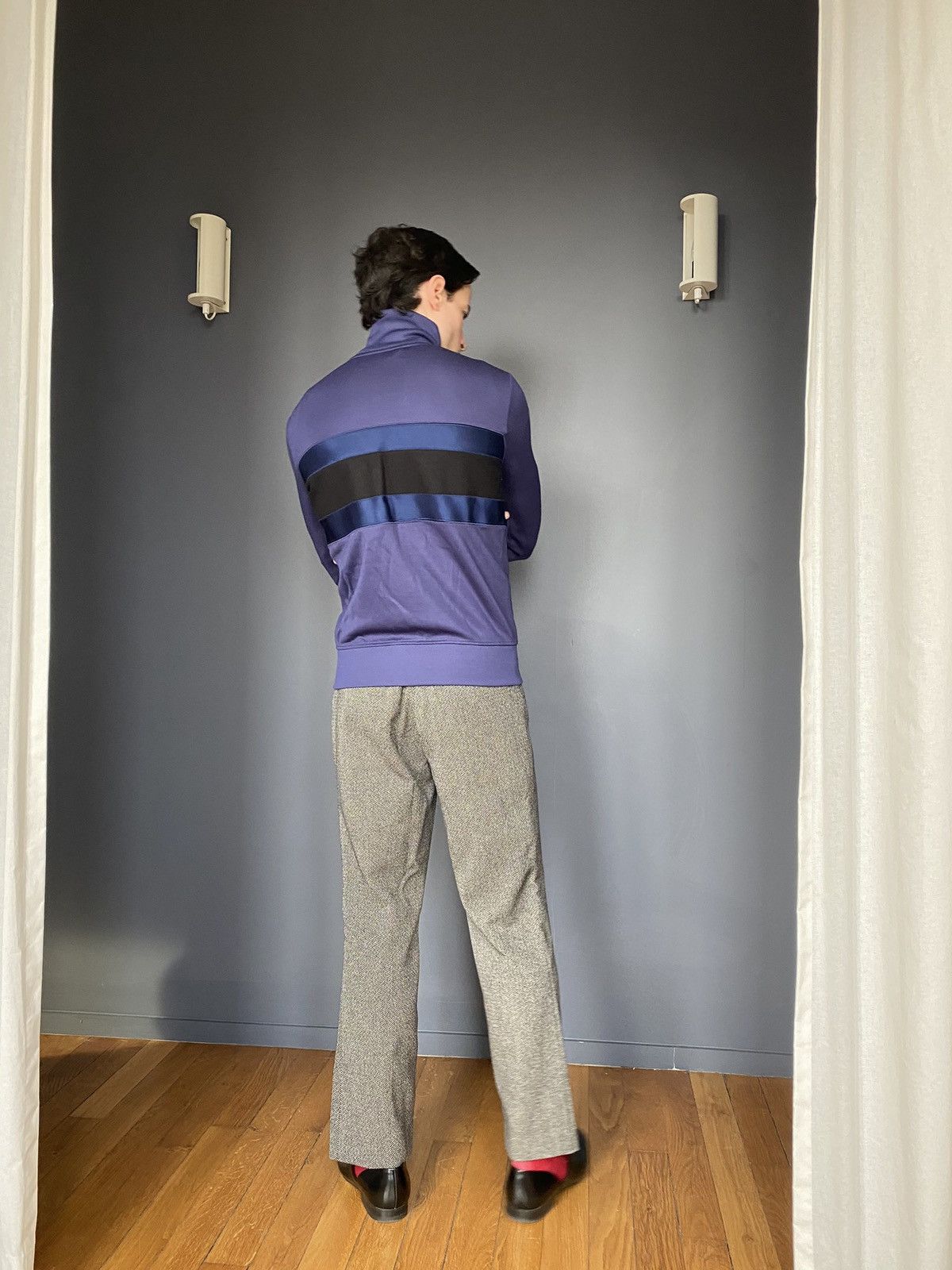 AMI AMI - Satin-Panelled Track Jacket - 2017 Size US XS / EU 42 / 0 - 14 Thumbnail