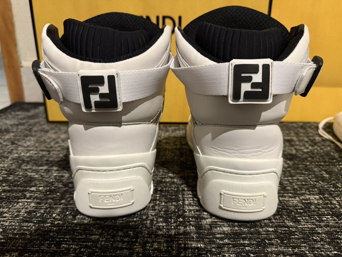 Fendi Tennis Fendi Leather Hightop Sneakers Model 7e1397a0u3f0454 Size US 8 / EU 41 - 4 Thumbnail