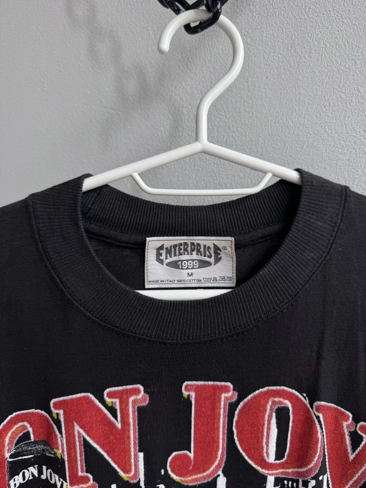 Band Tees Bon Jovi 1999 Vintage 90s Overprinted T Shirt Tee Band Tees Size US M / EU 48-50 / 2 - 5 Thumbnail