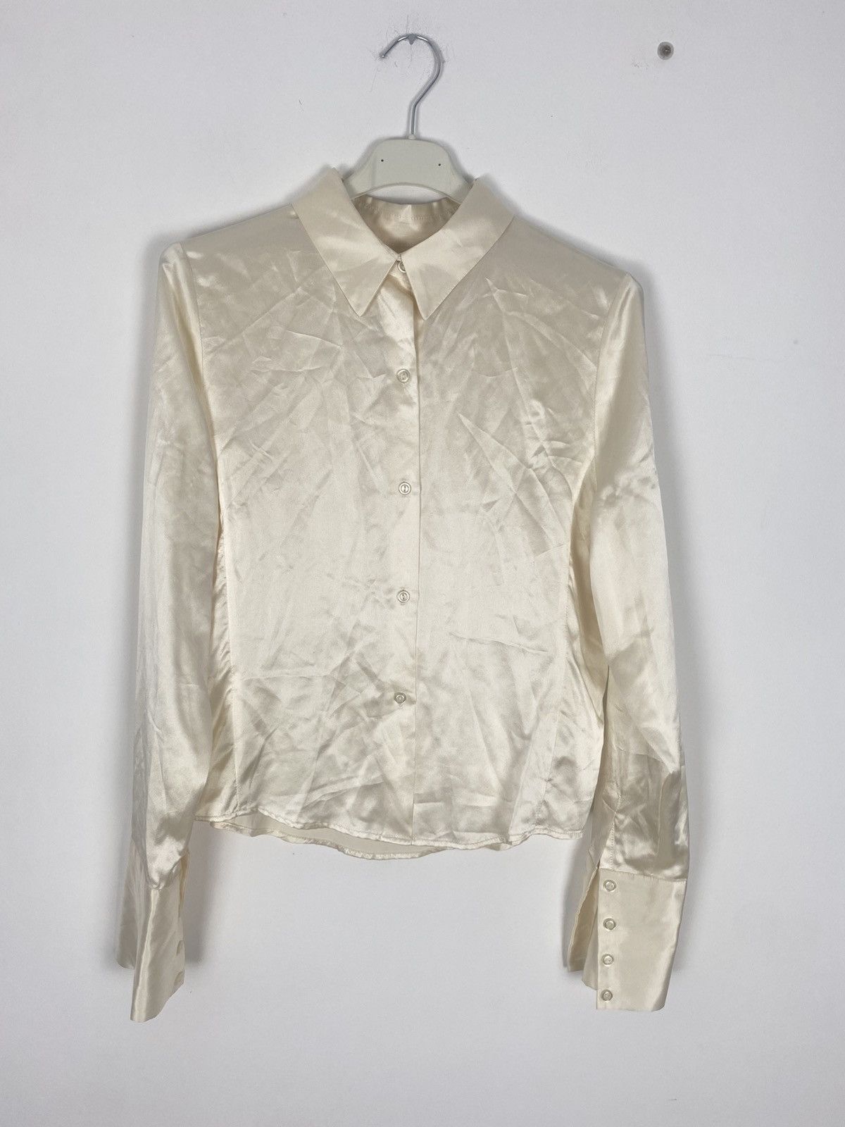 Orseund Iris Orseund Iris Silk Blouse Cream shirt M NYC old money luxury Size M / US 6-8 / IT 42-44 - 2 Thumbnail