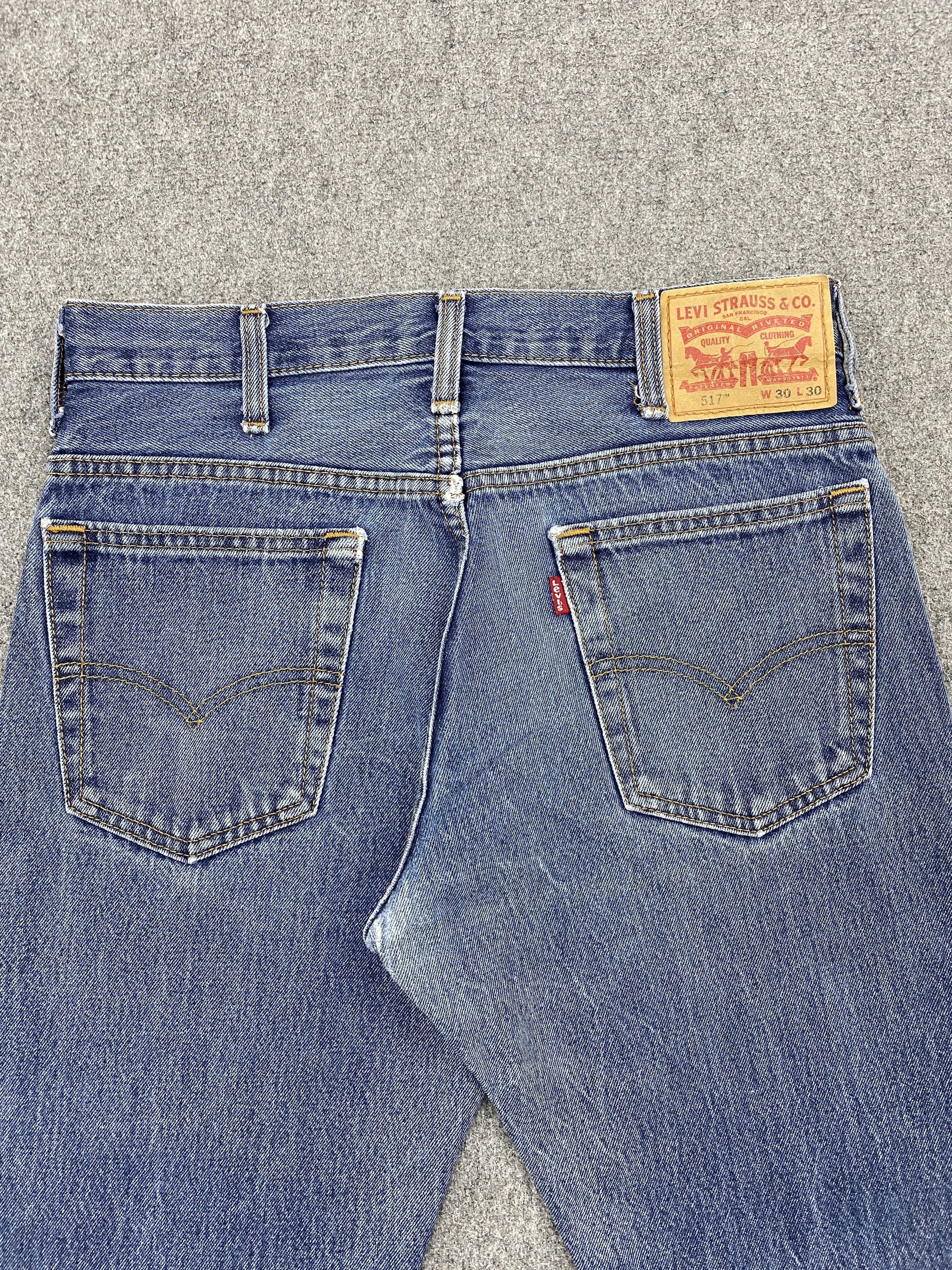 Levi's Vintage Levis 517 Flared Bootcut Denim DP2596 Size US 28 / EU 44 - 4 Thumbnail