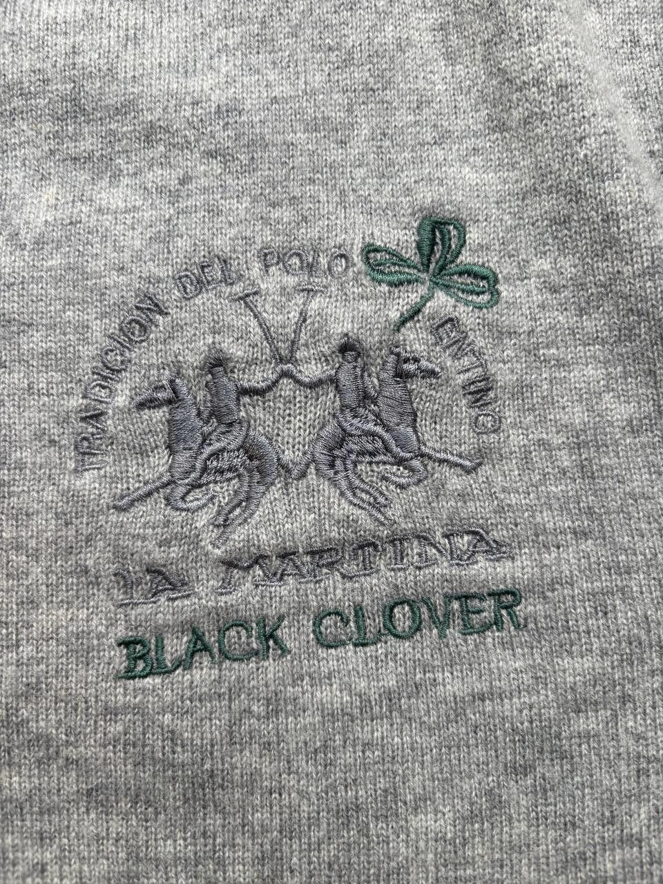 La Martina La Martina Cashmere & Wool "Black Clover" Sweater (Fits XL) Size US XL / EU 56 / 4 - 5 Thumbnail