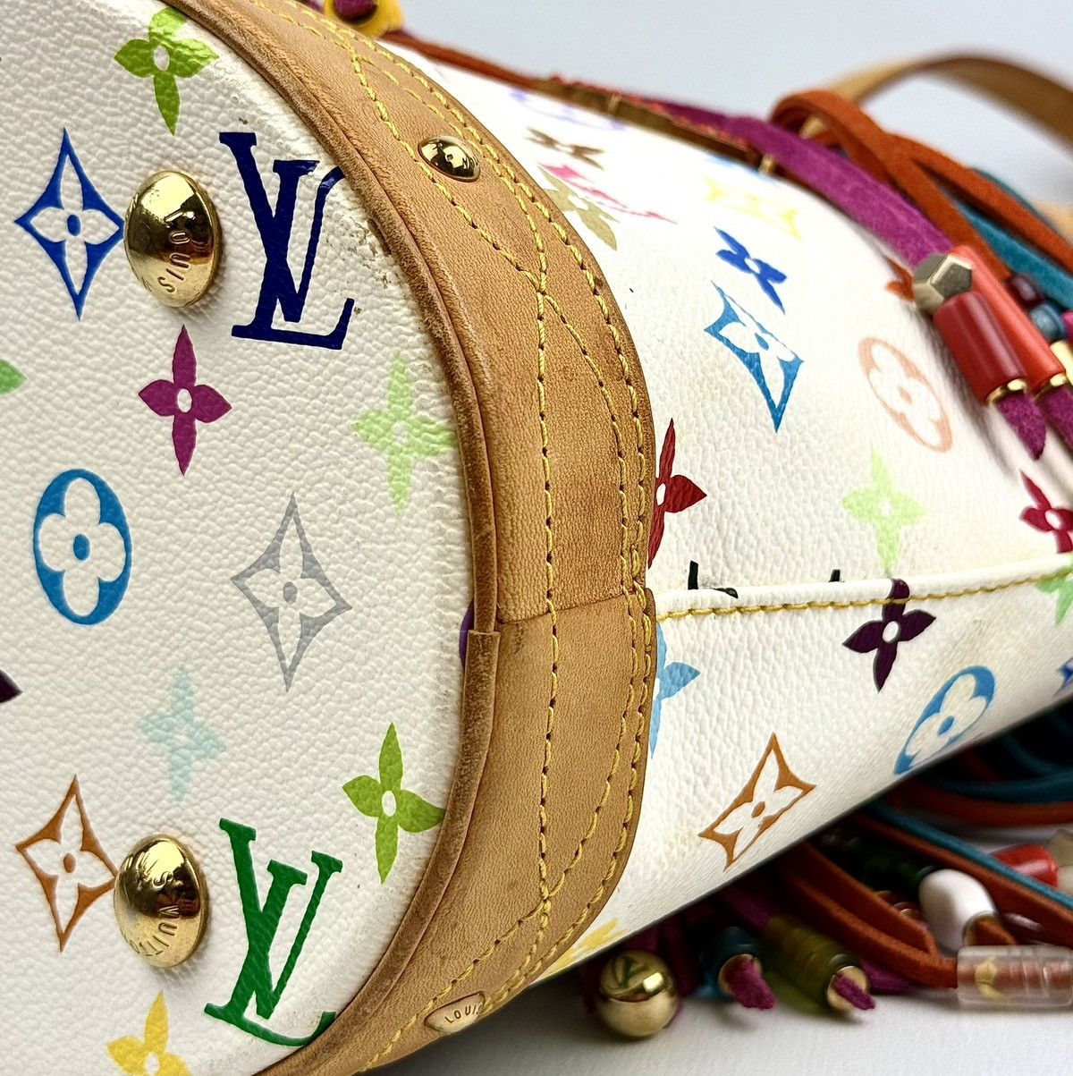 Louis Vuitton × Takashi Murakami Louis Vuitton - Murakami - SS06 - Multicolor - Fringe Bucket Size ONE SIZE - 19 Thumbnail