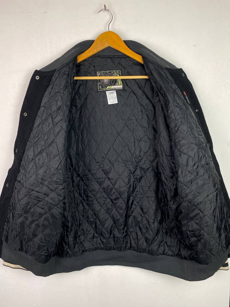 Japanese Brand noodles orientalize wool varsity jacket quilted lining Size US XL / EU 56 / 4 - 5 Thumbnail