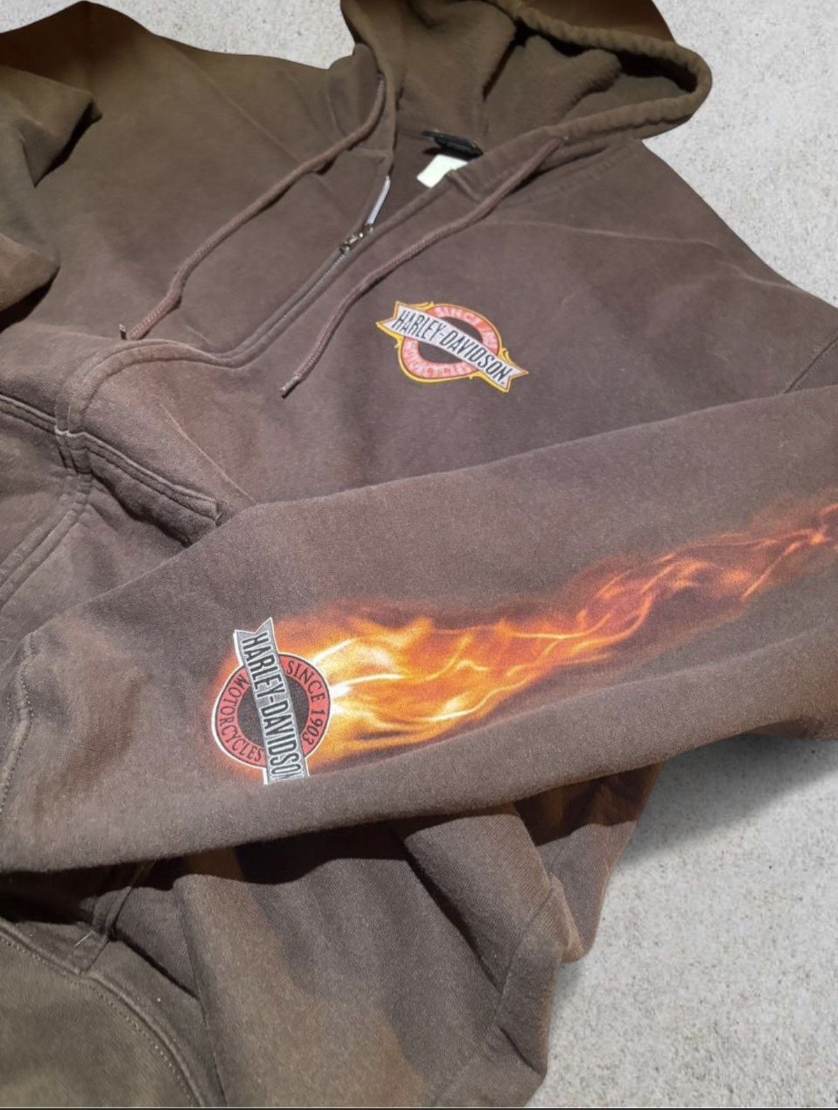 Harley Davidson Vintage Harley Davidson Zip Up Size US L / EU 52-54 / 3 - 2 Thumbnail
