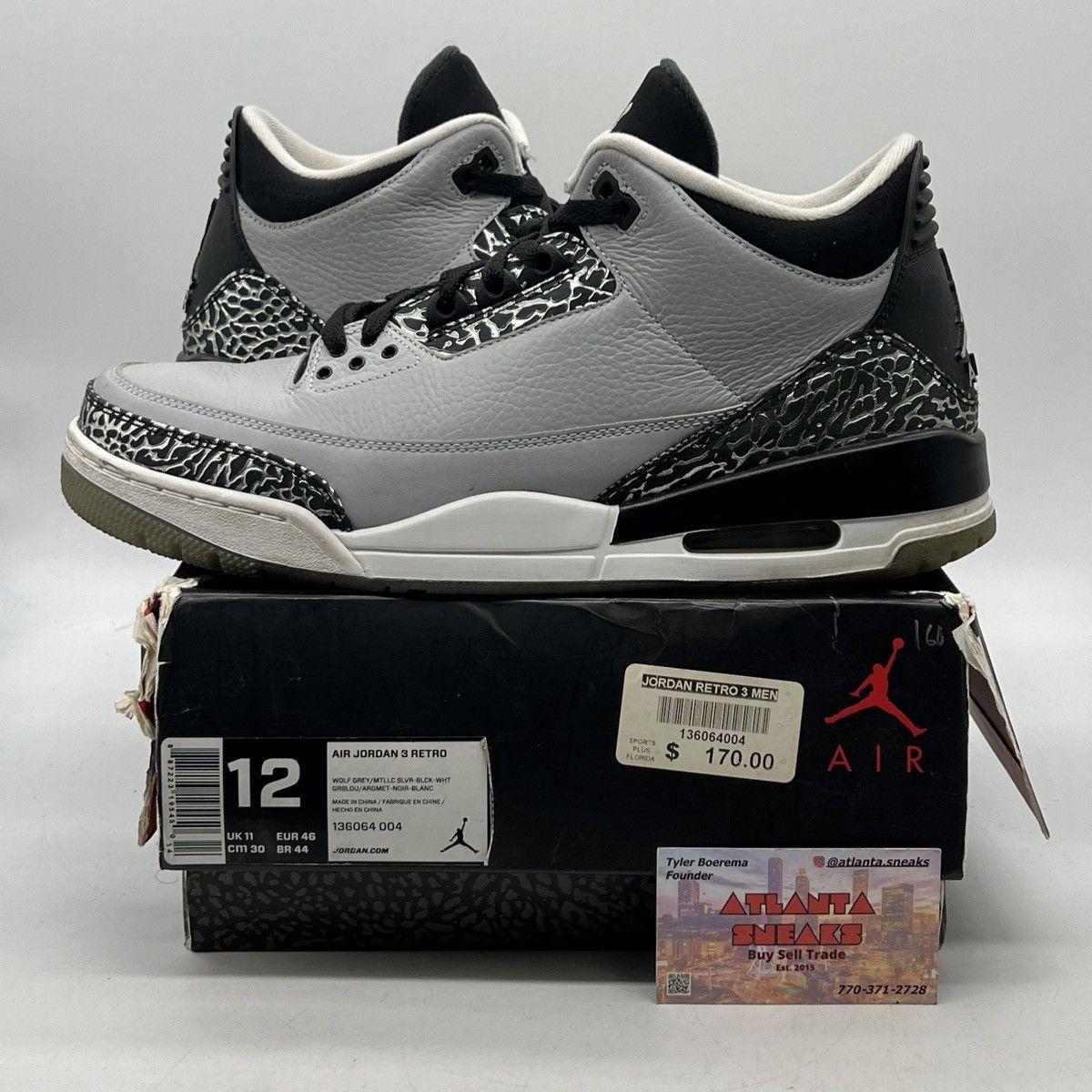 Air Jordan 3 Wolf Grey