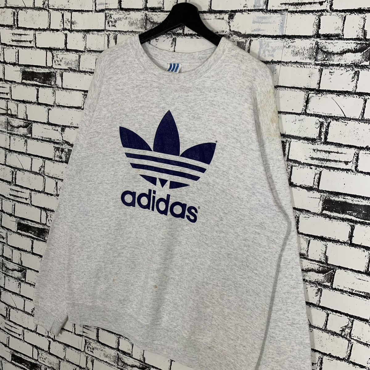 Adidas Vintage Adidas Trefoil Sweatshirt Size US L / EU 52-54 / 3 - 2 Thumbnail