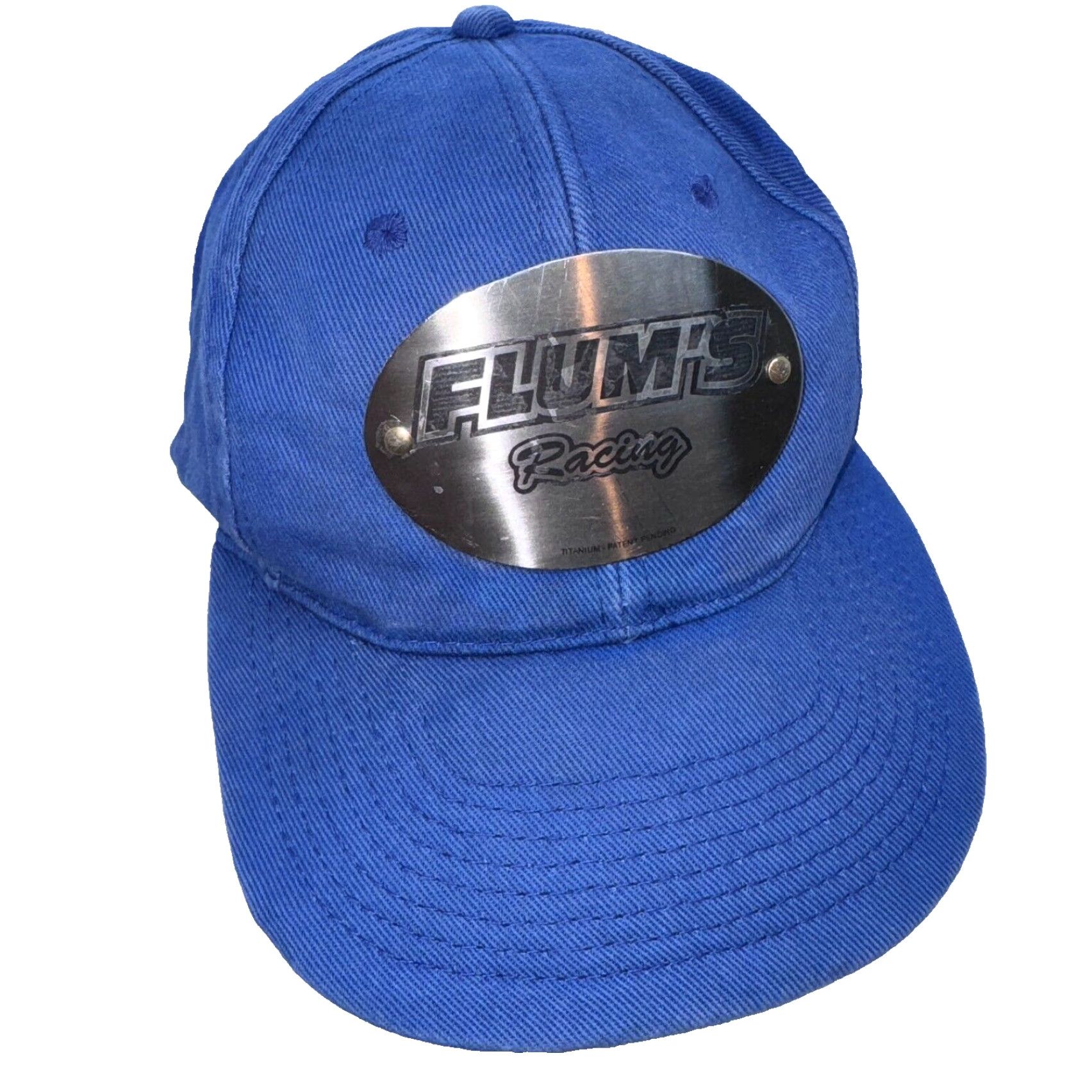 Logo 7 flum's Racing Baseball Cap Adjustable Hat Logo Blue Cotton Canvas Strapback Men Size ONE SIZE - 2 Thumbnail