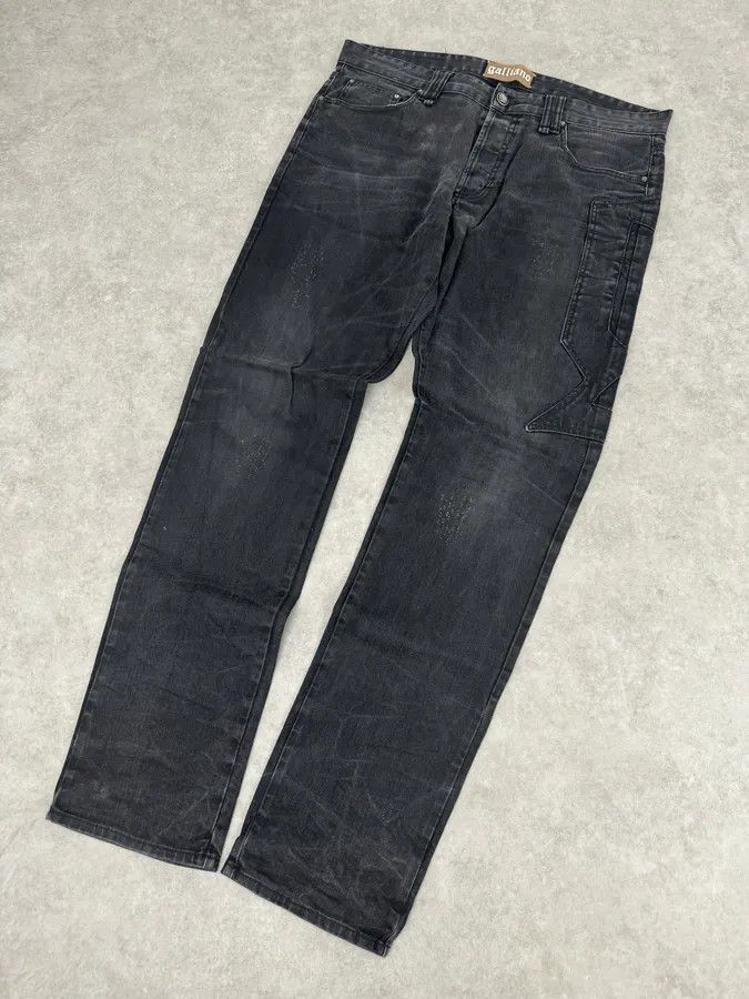 John Galliano 2000s Galliano Propaganda Big Letter Black Jeans Size US 36 / EU 52 - 6 Thumbnail