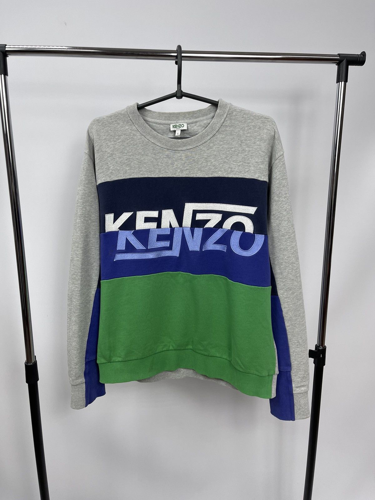 Kenzo Kenzo Paris Sweatshirt Multicolor Size L Big Logo Portugal Size US L / EU 52-54 / 3 - 1 Thumbnail
