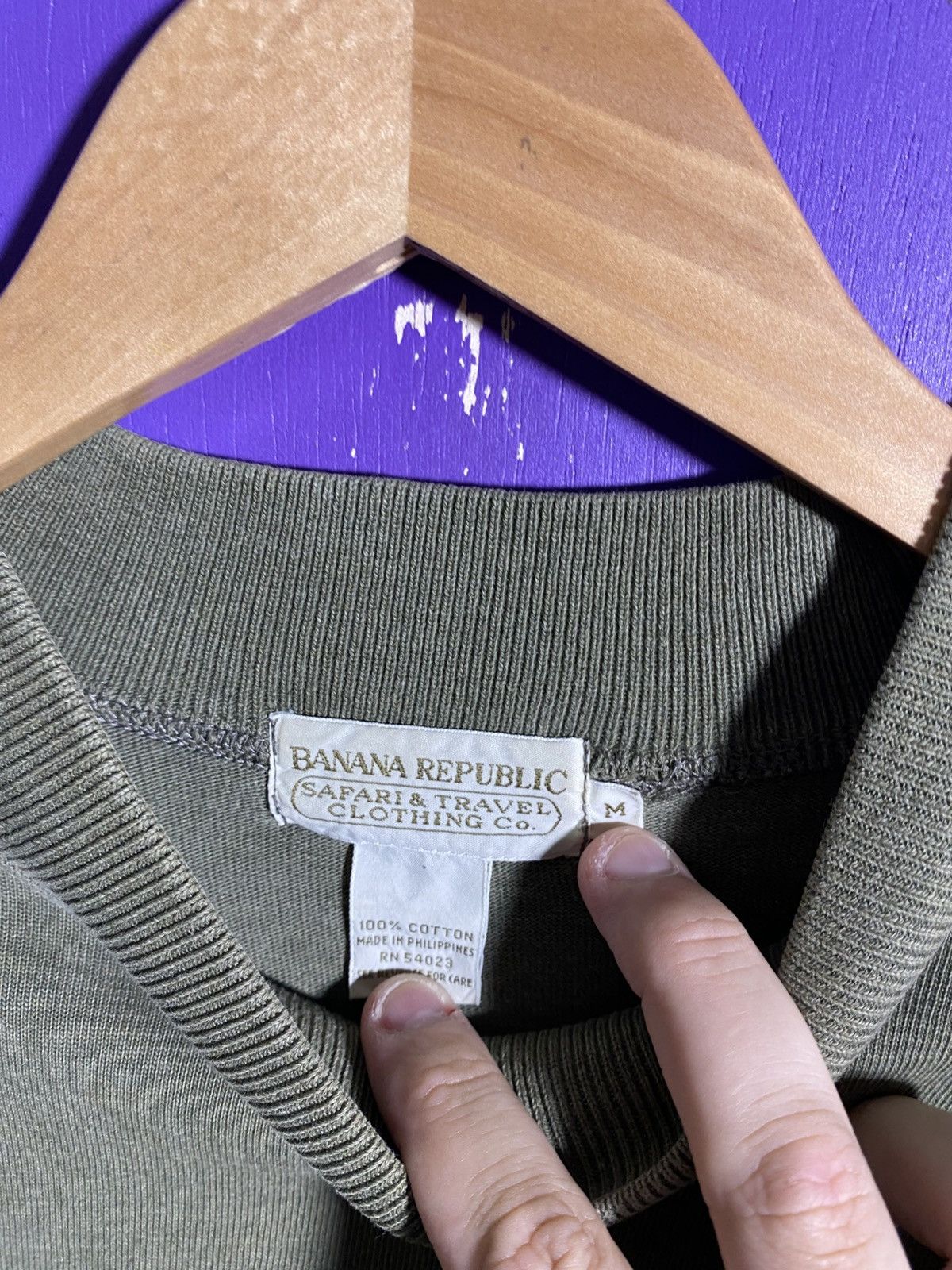 Banana Republic × Vintage Vintage 90s Banana republic mockneck long-sleeve Size US M / EU 48-50 / 2 - 4 Thumbnail