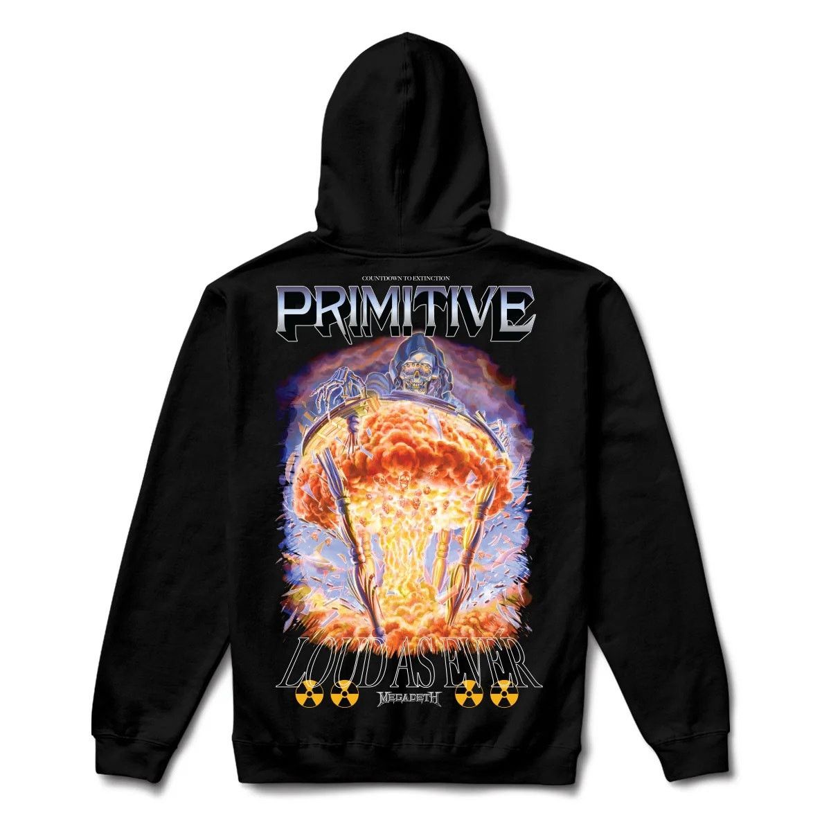 Primitive Primitive Men's X Megadeth Time Hoodie Sweatshirt in Black Size US XL / EU 56 / 4 - 1 Thumbnail